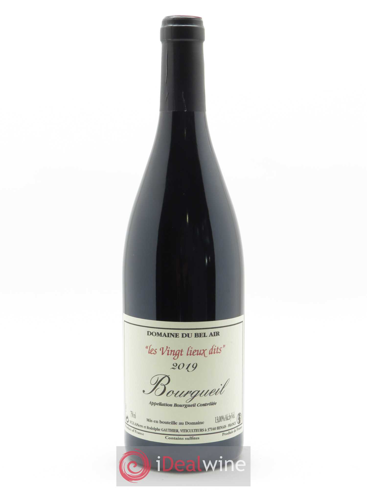 Bourgueil Vingt Lieux Dits Domaine du Bel Air 2019 - Lot de 1 bouteille - 0