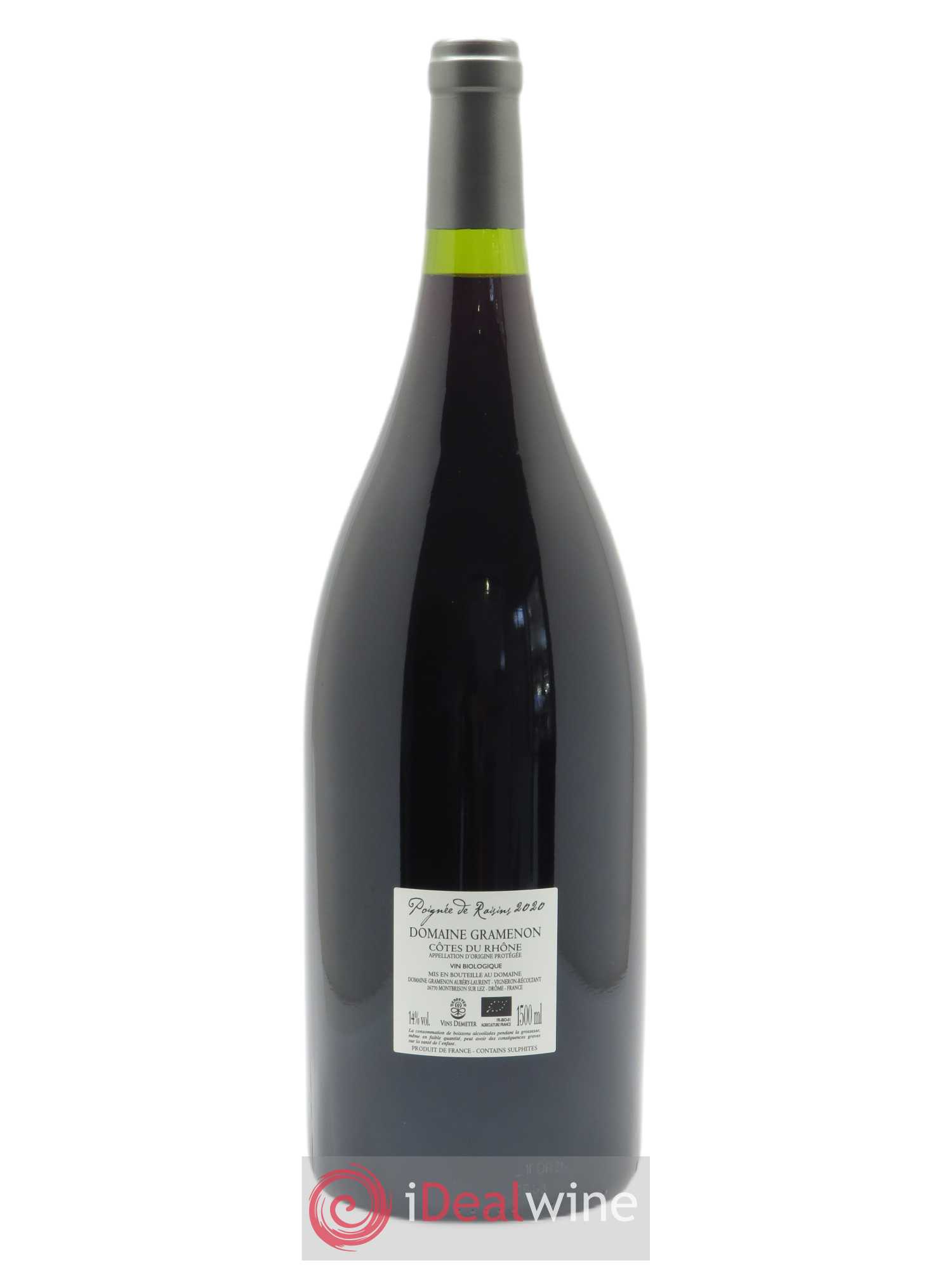 Côtes-du-Rhône Poignée de raisins Gramenon (Domaine) 2020 - Lot de 1 magnum - 1