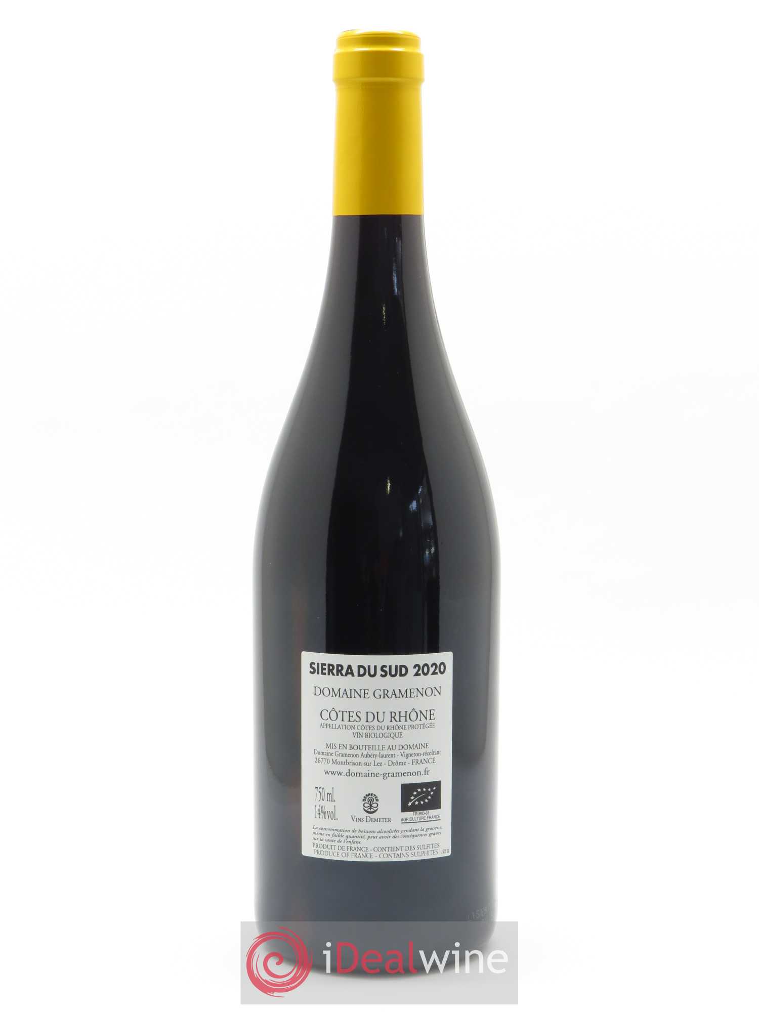 Côtes-du-Rhône Sierra du Sud Gramenon (Domaine) 2020 - Lot de 1 bouteille - 1