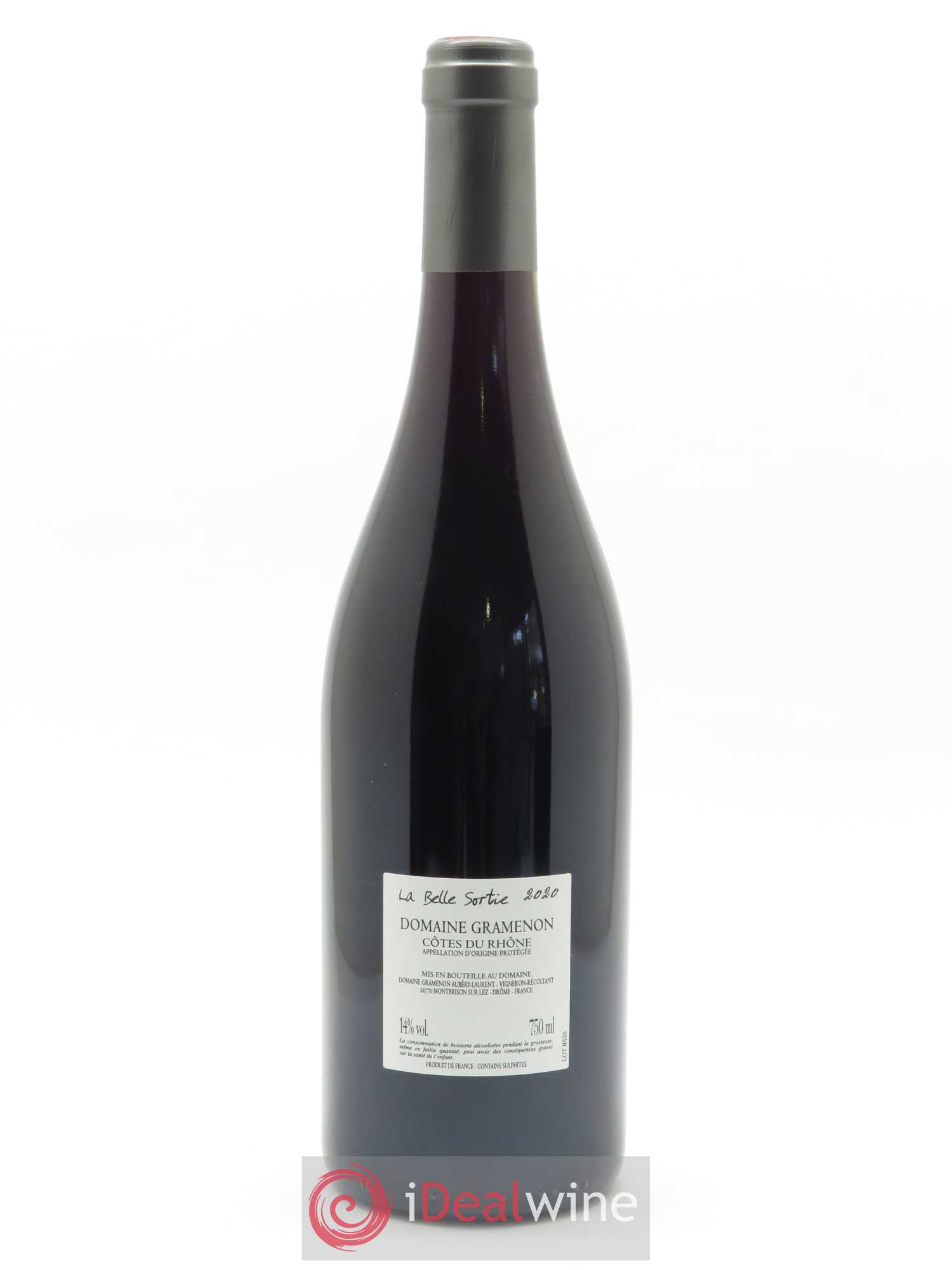 Côtes-du-Rhône La Belle sortie Gramenon (Domaine) 2020 - Lot de 1 bouteille - 1