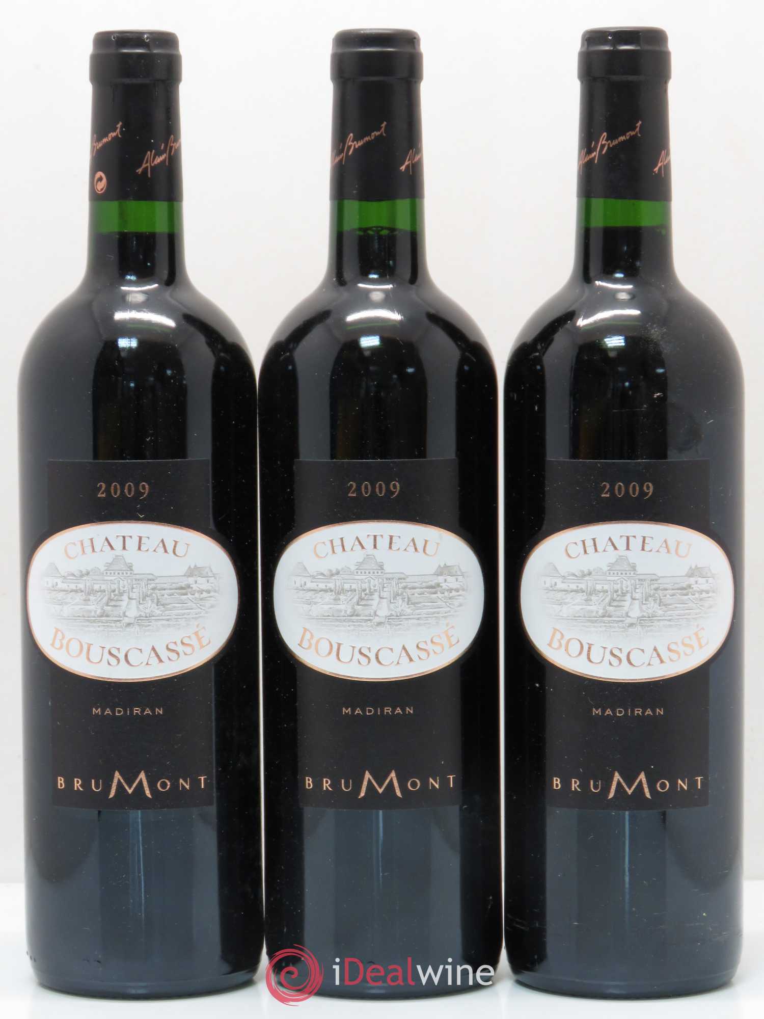 Madiran Château Bouscassé Alain Brumont 2009 - Lot de 3 bouteilles - 0