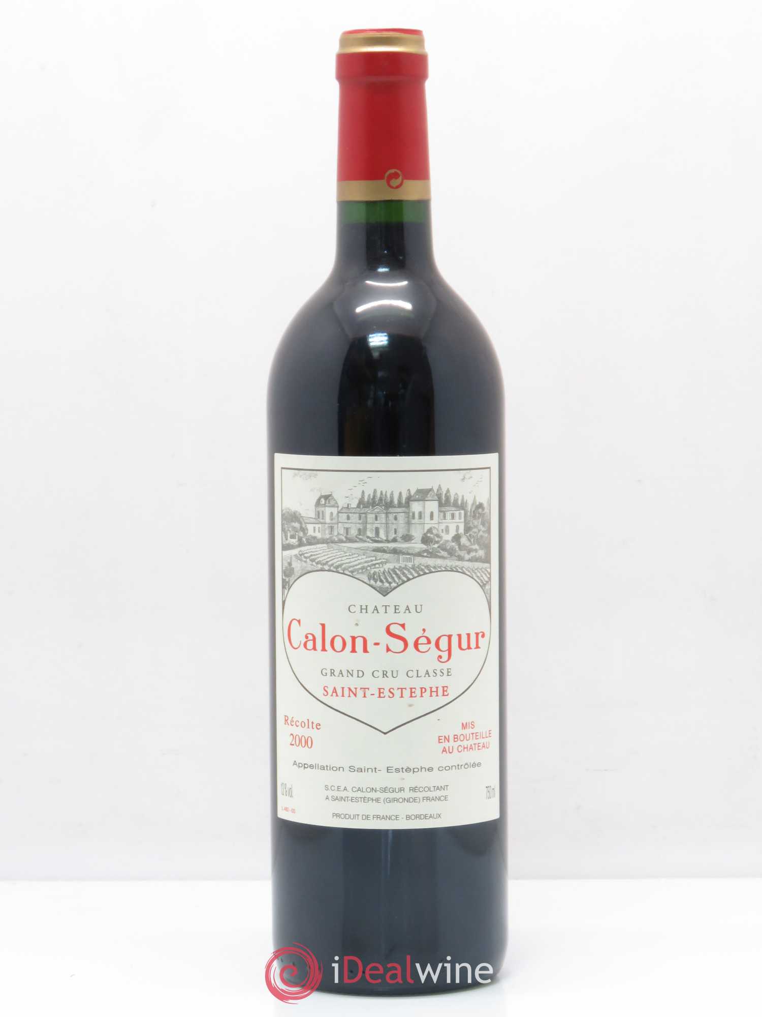 Château Calon Ségur 3ème Grand Cru Classé 2000 - Lot de 1 bouteille - 0