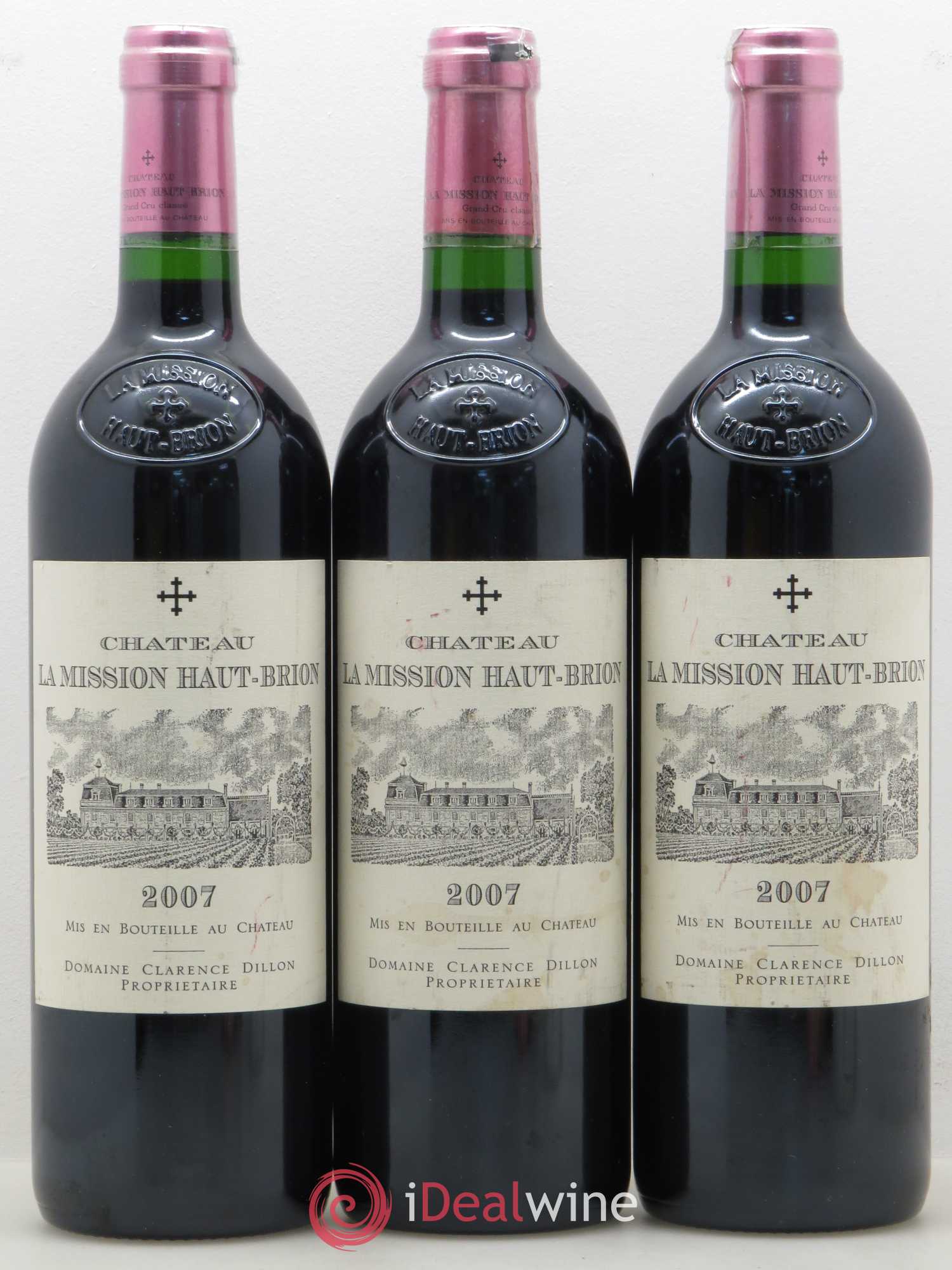 Château la Mission Haut-Brion Cru Classé de Graves 2007 - Lot de 3 bouteilles - 0