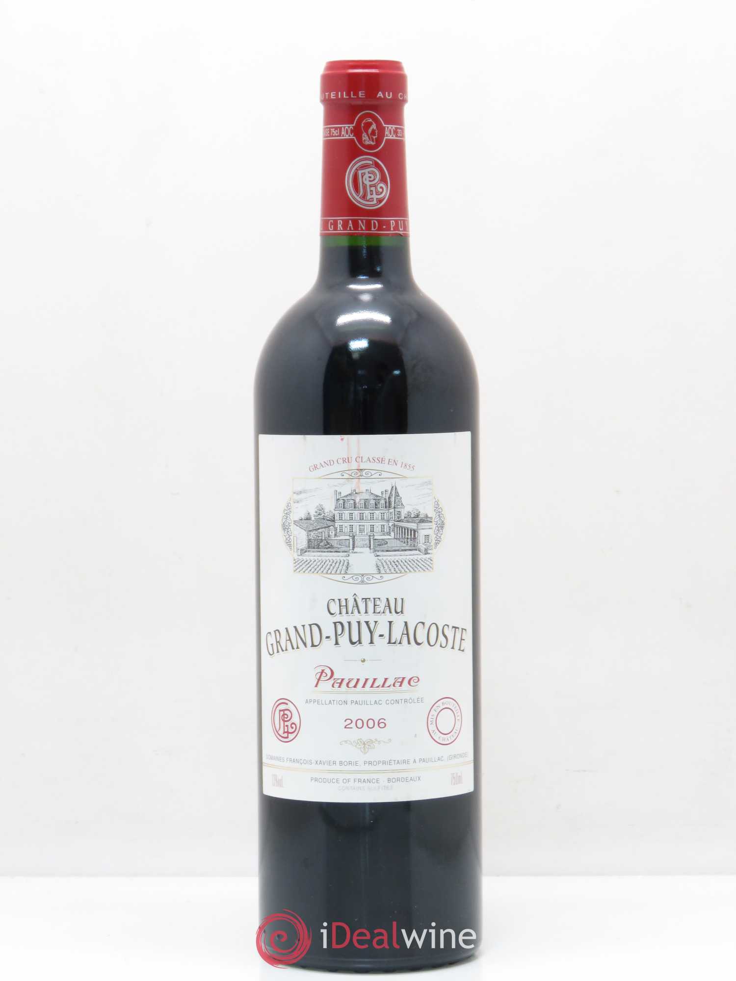 Château Grand Puy Lacoste 5ème Grand Cru Classé 2006 - Lot de 1 bouteille - 0