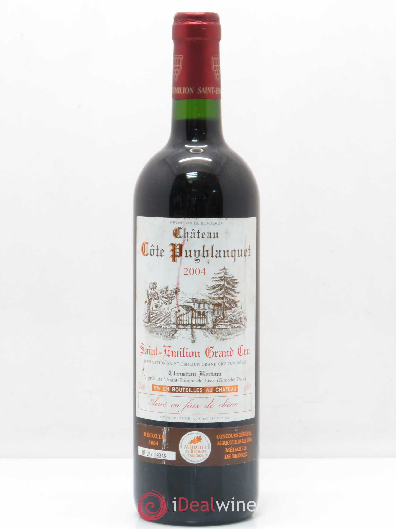 Saint-Émilion Grand Cru Côte Puyblanquet (sans prix de réserve) 2004 - Posten von 1 Flasche - 0