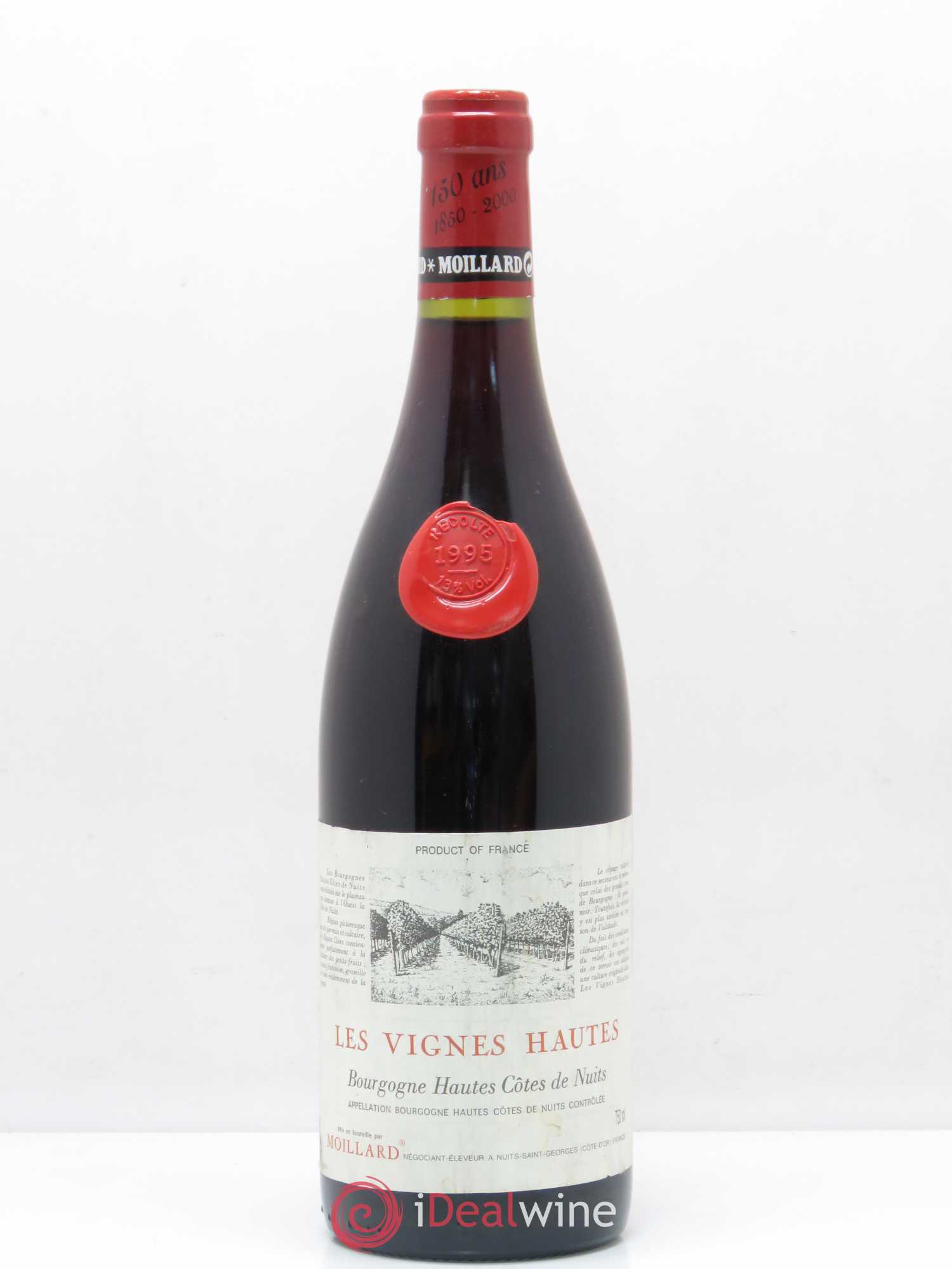 Hautes-Côtes de Nuits Les Vignes Hautes Domaine Moillard (sans prix de réserve) 1995 - Posten von 1 Flasche - 0
