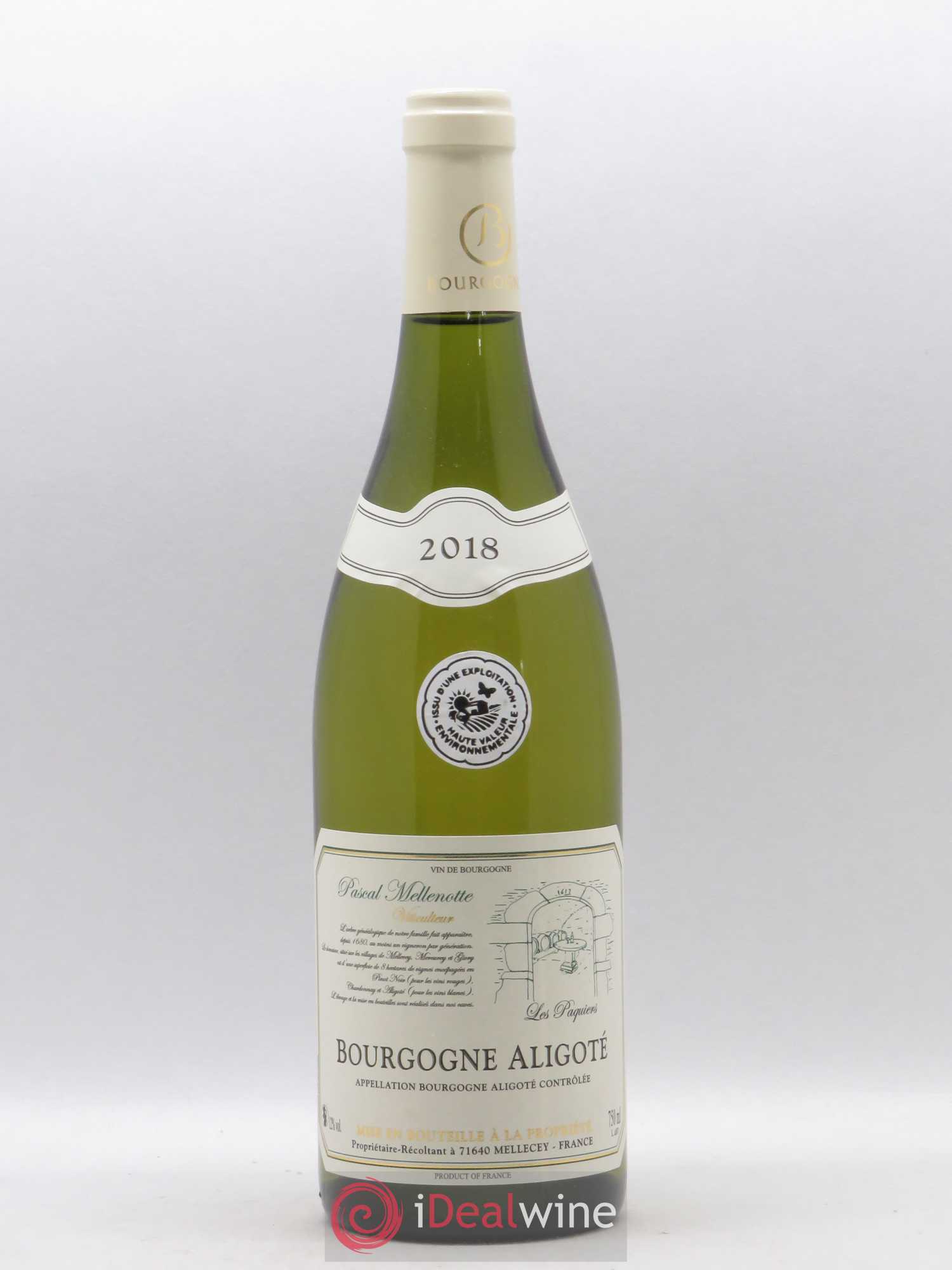 Bourgogne Aligoté Pascal Mellenotte (sans prix de réserve) 2018 - Posten von 1 Flasche - 0