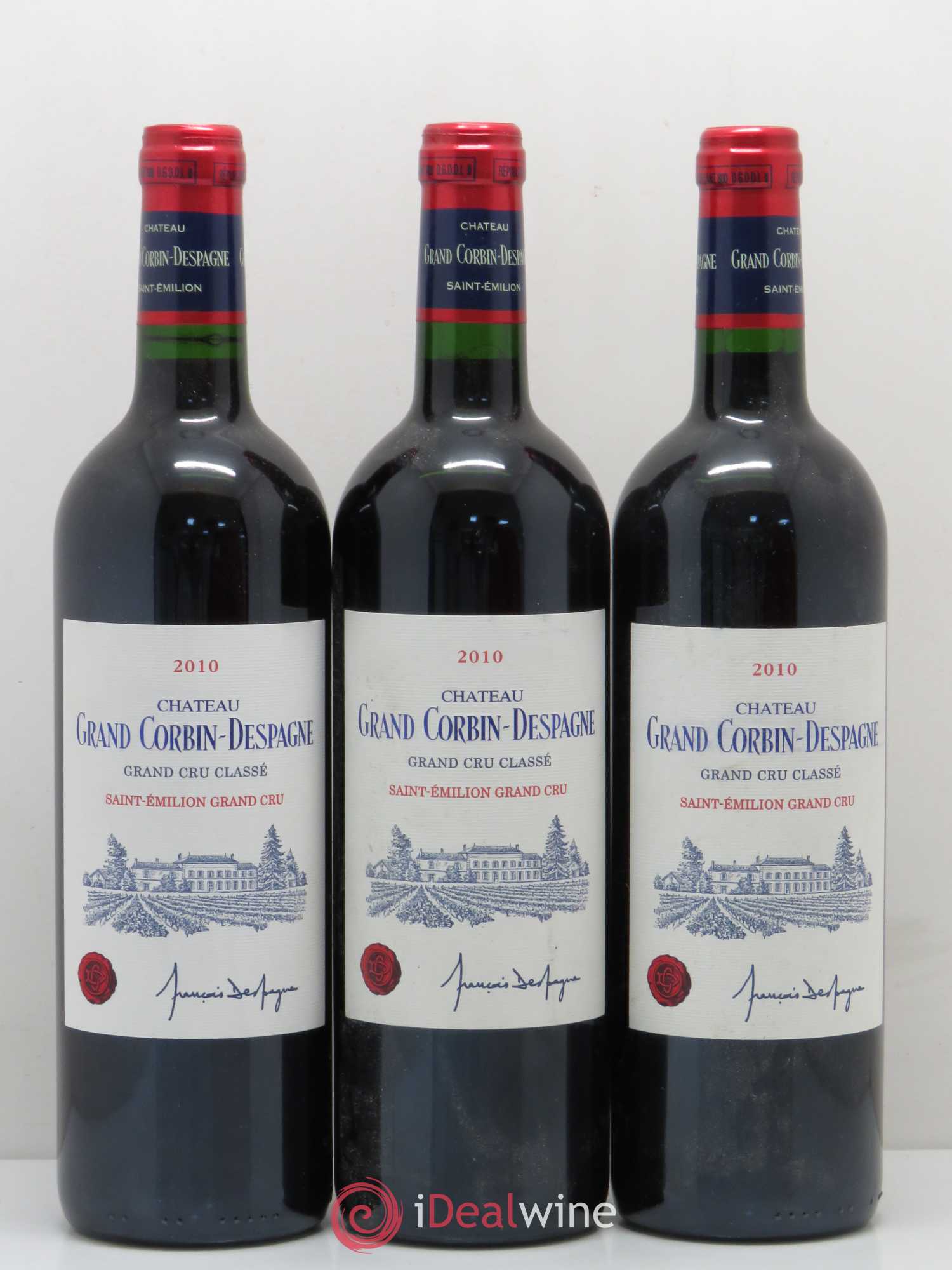 Château Grand Corbin Despagne Grand Cru Classé 2010 - Lot de 6 bouteilles - 1