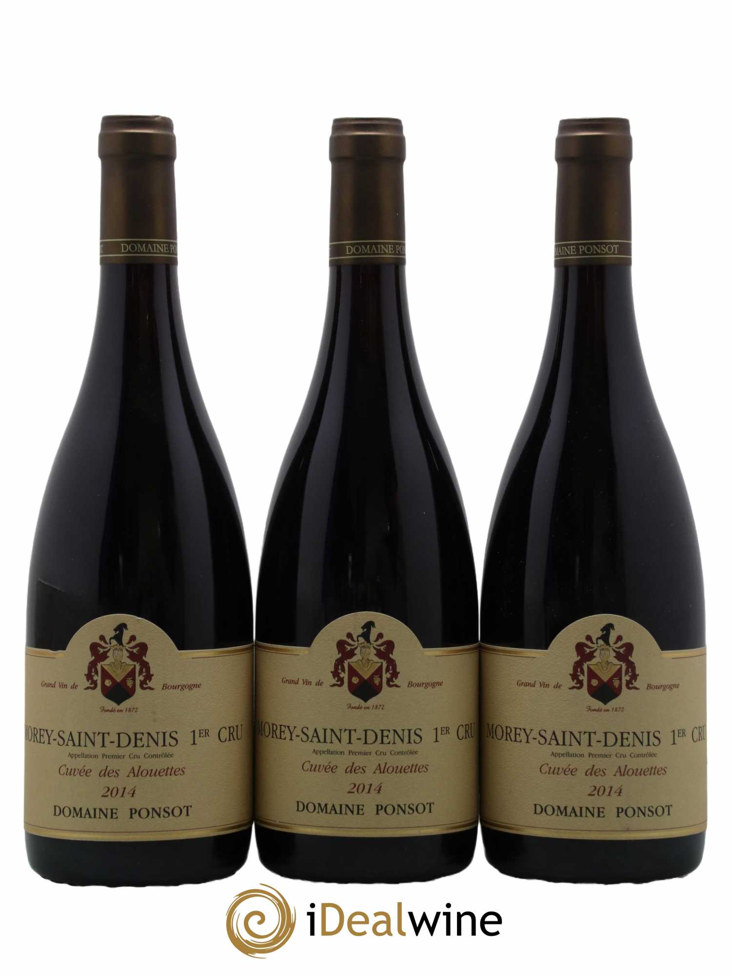 Morey-Saint-Denis 1er Cru Cuvée des Alouettes Ponsot (Domaine) 2014 - Lotto di 3 bottiglie - 0