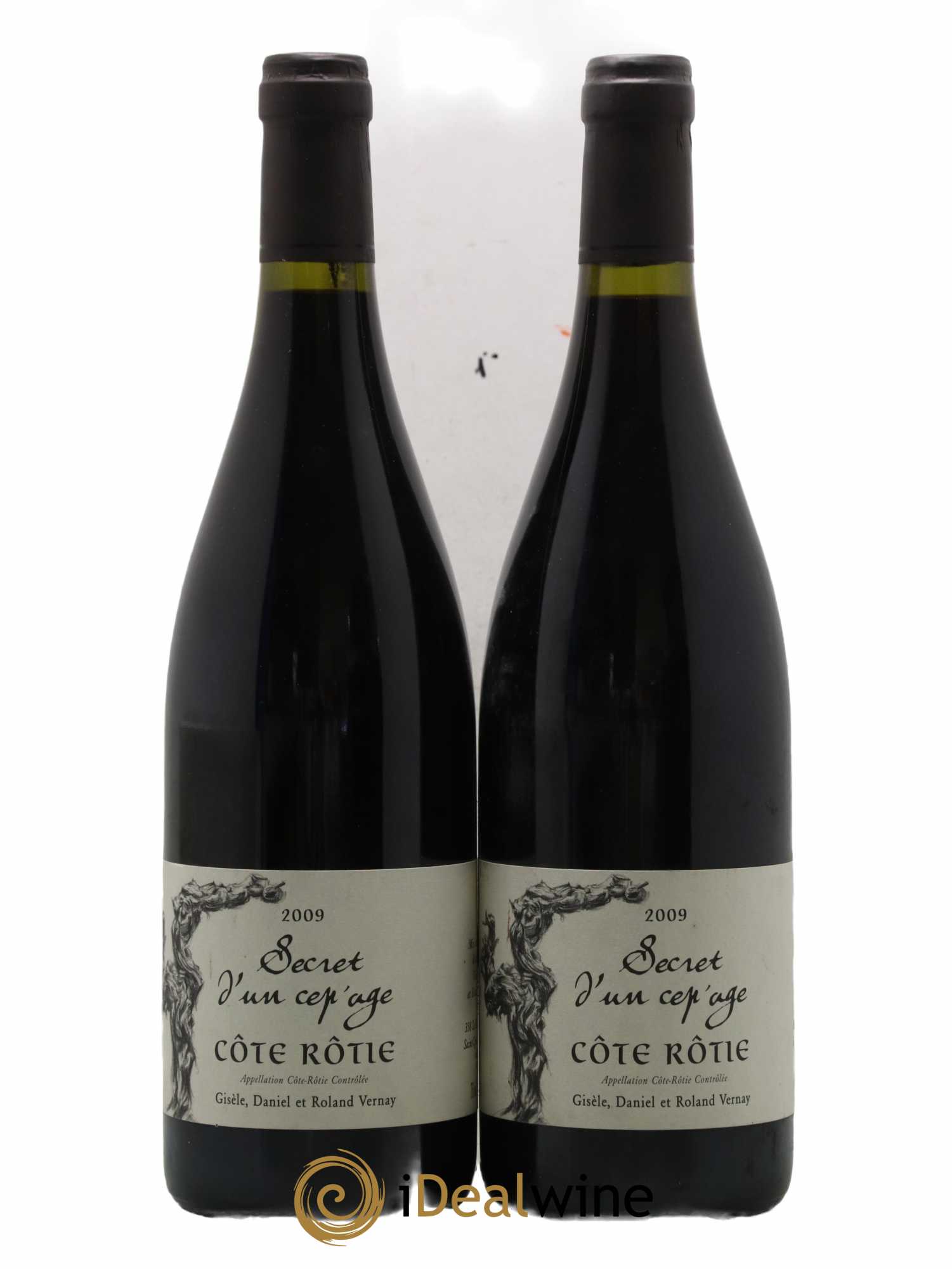 Côte-Rôtie Secret d'un Cépage Gisèle, Daniel et Roland Vernay 2009 - Lot de 2 bouteilles - 0