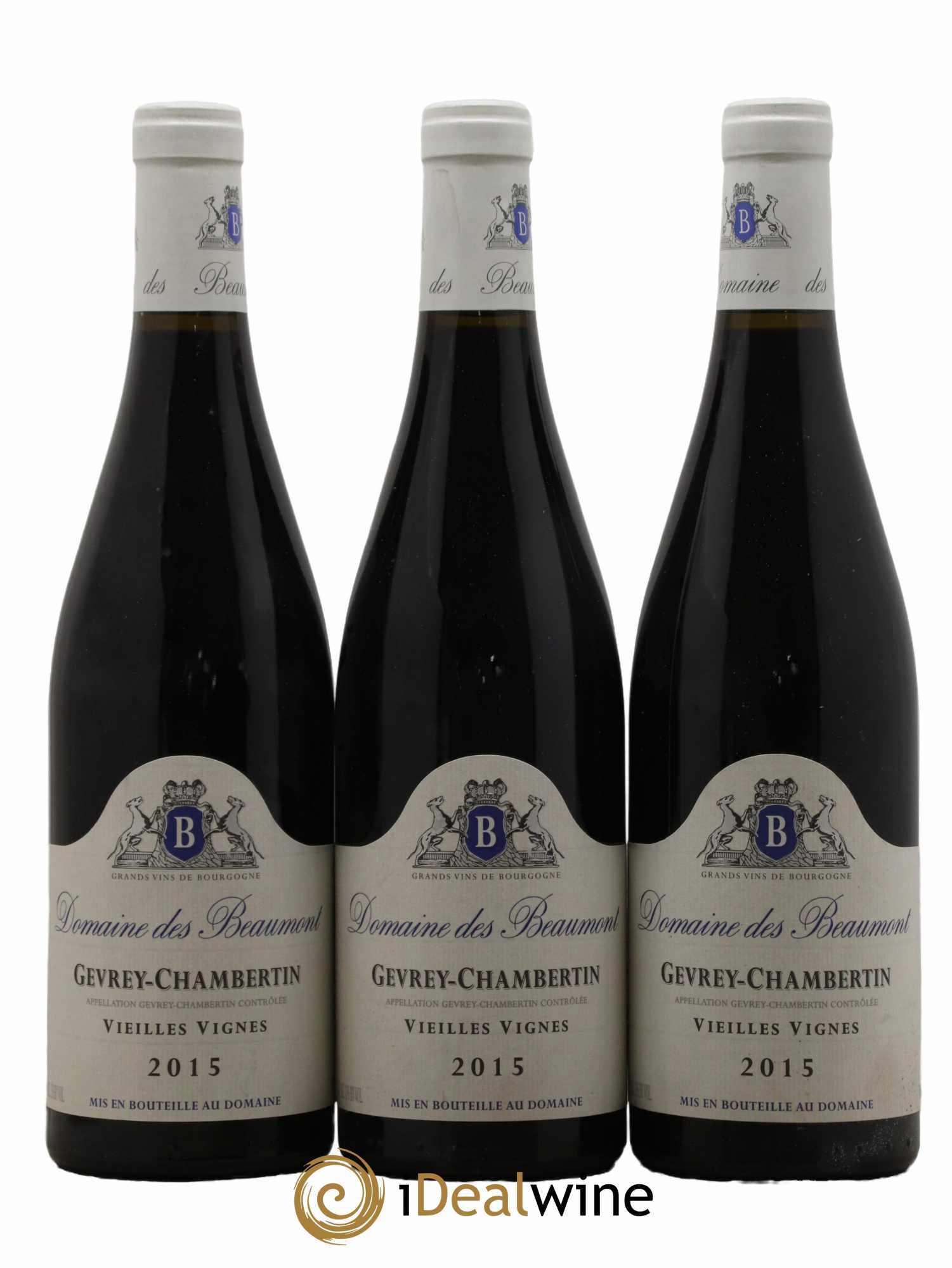 Gevrey-Chambertin Vieilles Vignes Domaine des Beaumont 2015 - Lot de 3 bouteilles - 0
