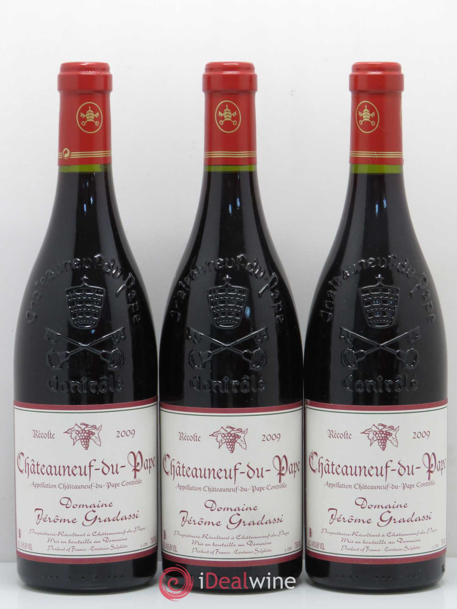 Châteauneuf-du-Pape Gradassi 2009 - Lot de 3 bouteilles - 0