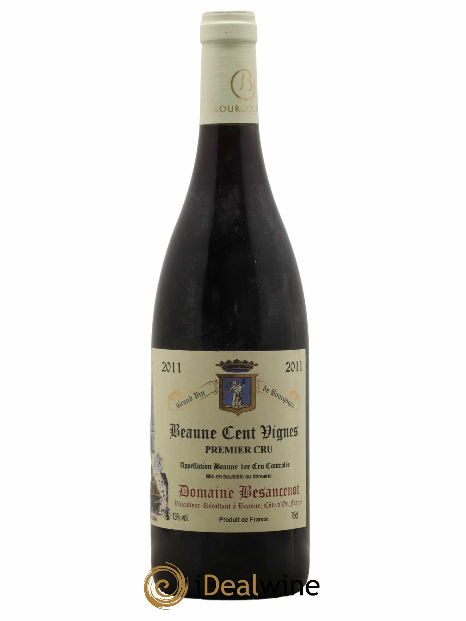 Beaune 1er Cru Cent Vignes Domaine Besancenot 2011 - Lot de 1 bouteille - 0