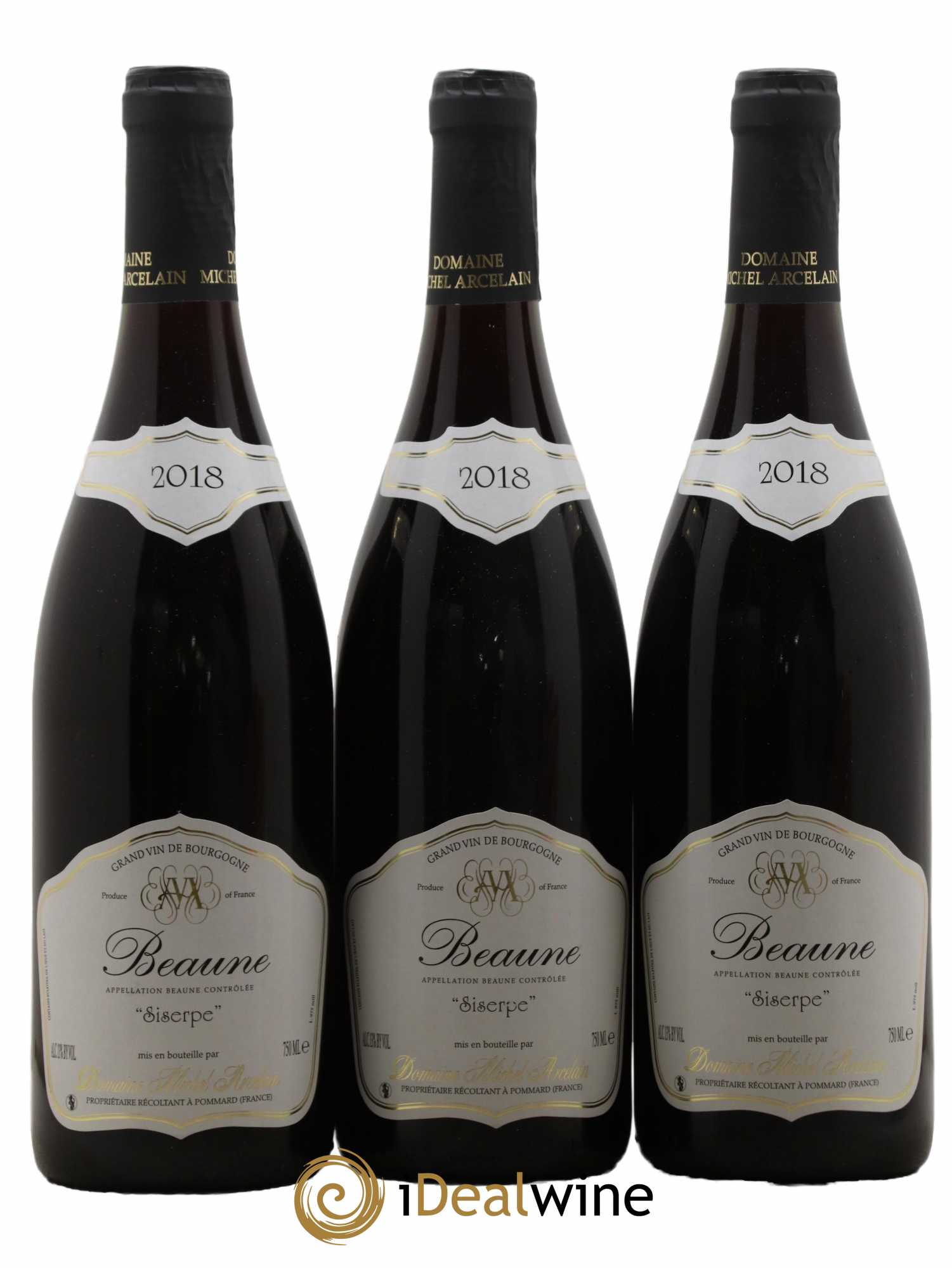 Beaune Siserpe Domaine Michel Arcelain 2018 - Lot de 3 bouteilles - 0