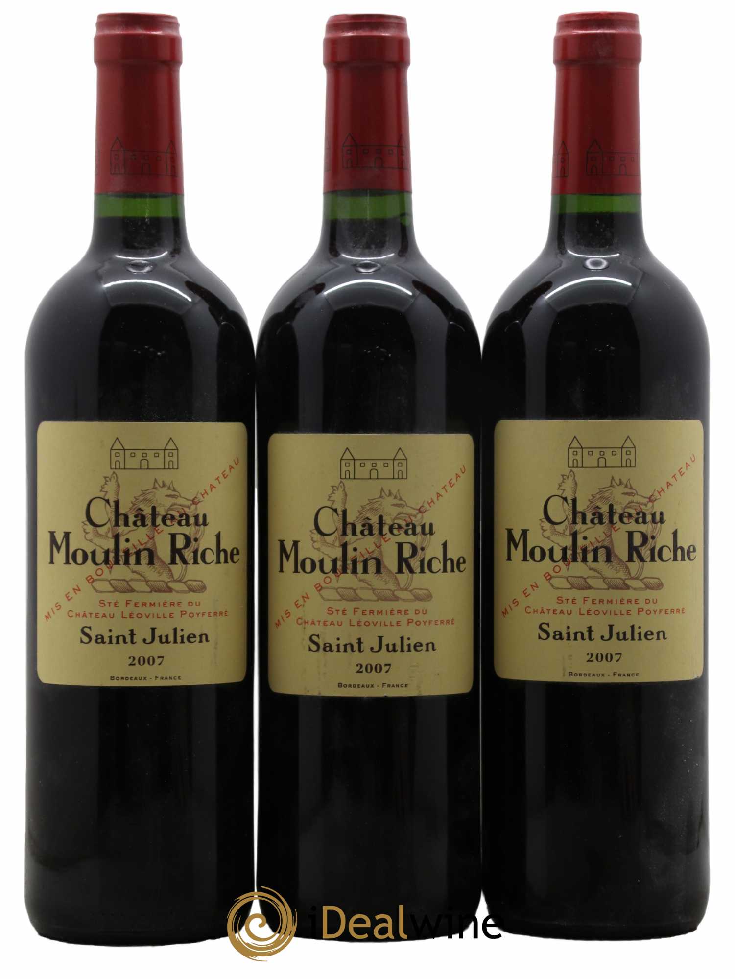 Château Moulin Riche 2007 - Posten von 3 Flaschen - 0