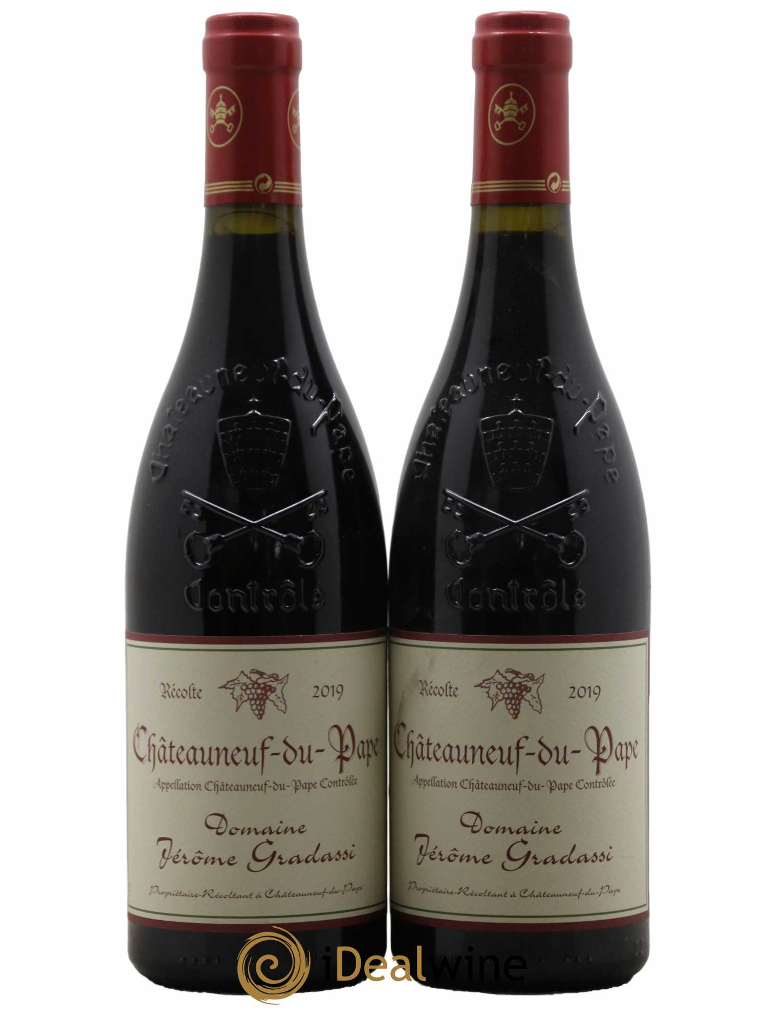 Châteauneuf-du-Pape Jérôme Gradassi 2019 - Lot de 2 bouteilles - 0