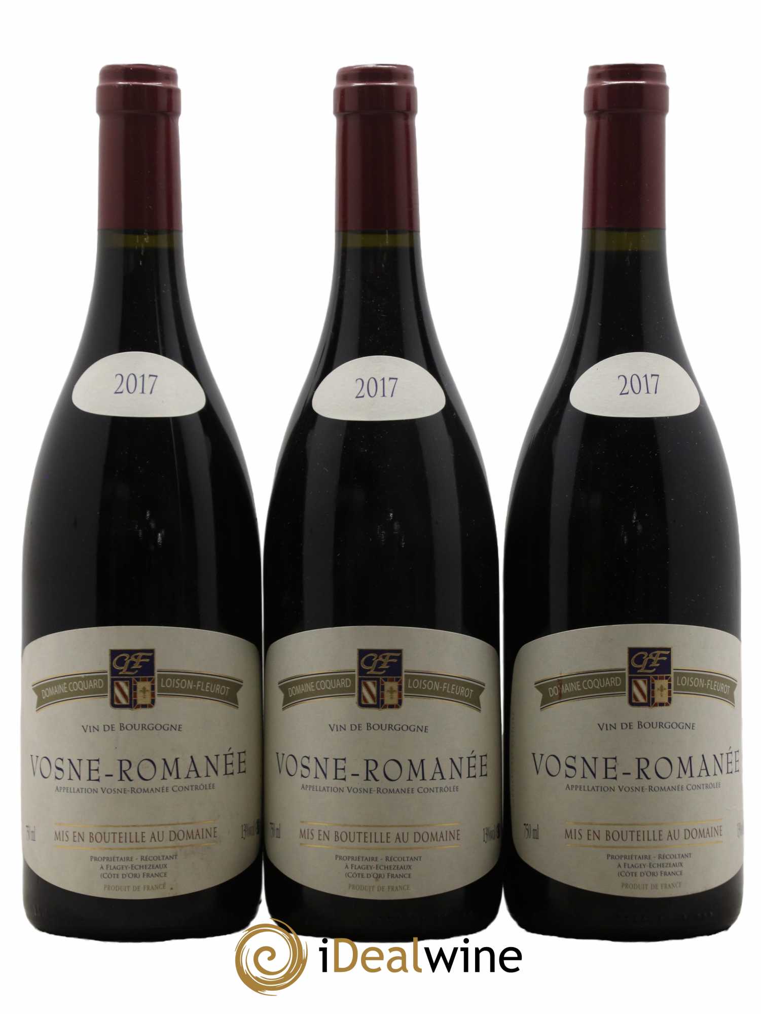 Vosne-Romanée Coquard Loison-Fleurot 2017 - Lot de 3 bouteilles - 0