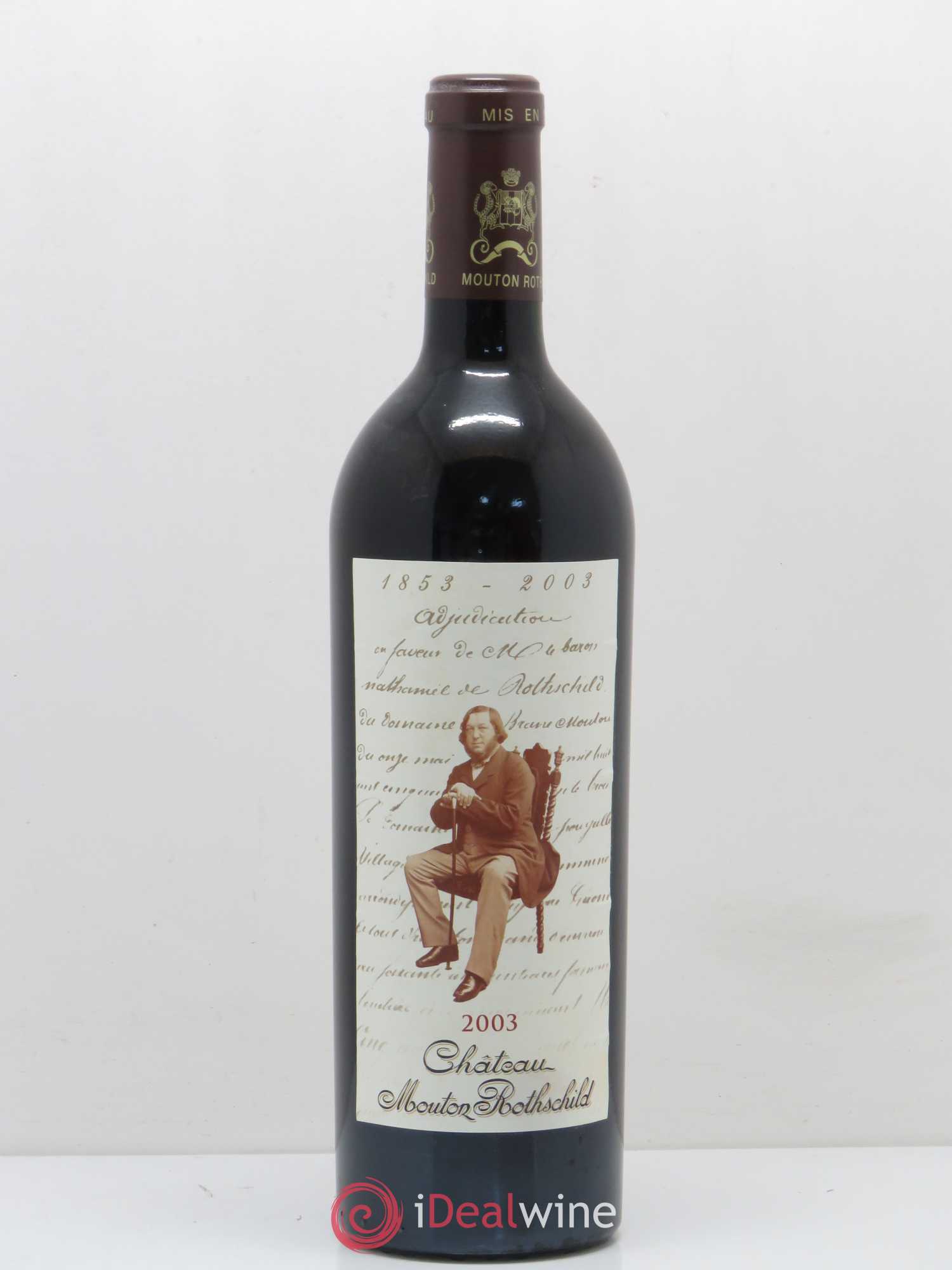 Château Mouton Rothschild 1er Grand Cru Classé 2003 - Lot de 1 bouteille - 0