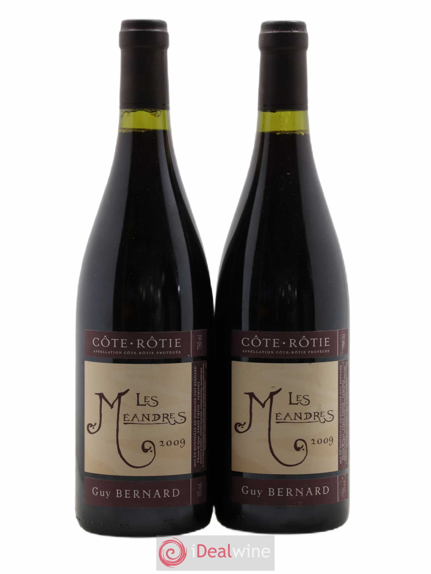 Côte-Rôtie Les Méandres Guy Bernard (Domaine) 2009 - Lot de 2 bouteilles - 0