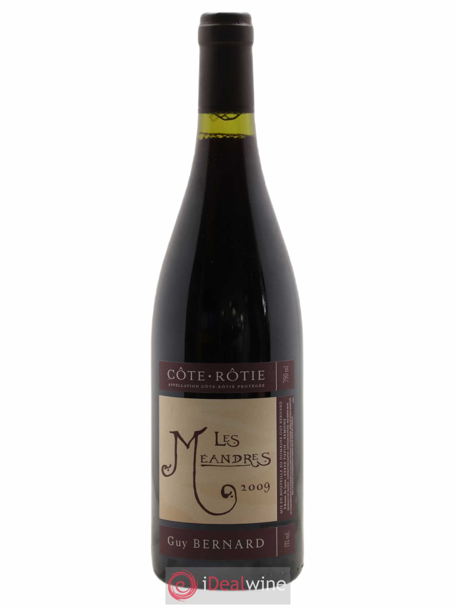 Côte-Rôtie Les Méandres Guy Bernard (Domaine) 2009 - Lot de 1 bouteille - 0