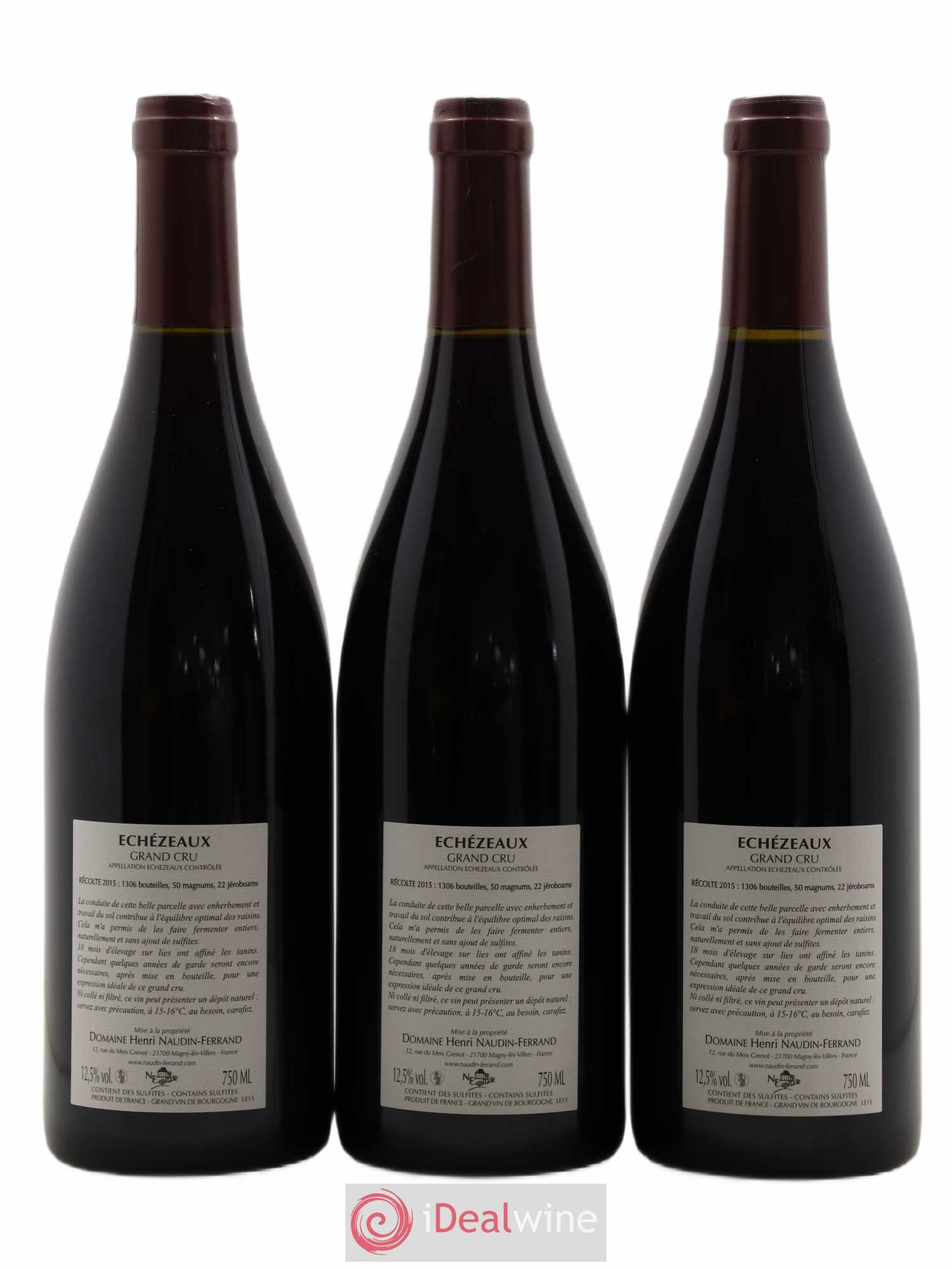 Echezeaux Grand Cru Domaine Claire Naudin 2015 - Posten von 3 Flaschen - 1