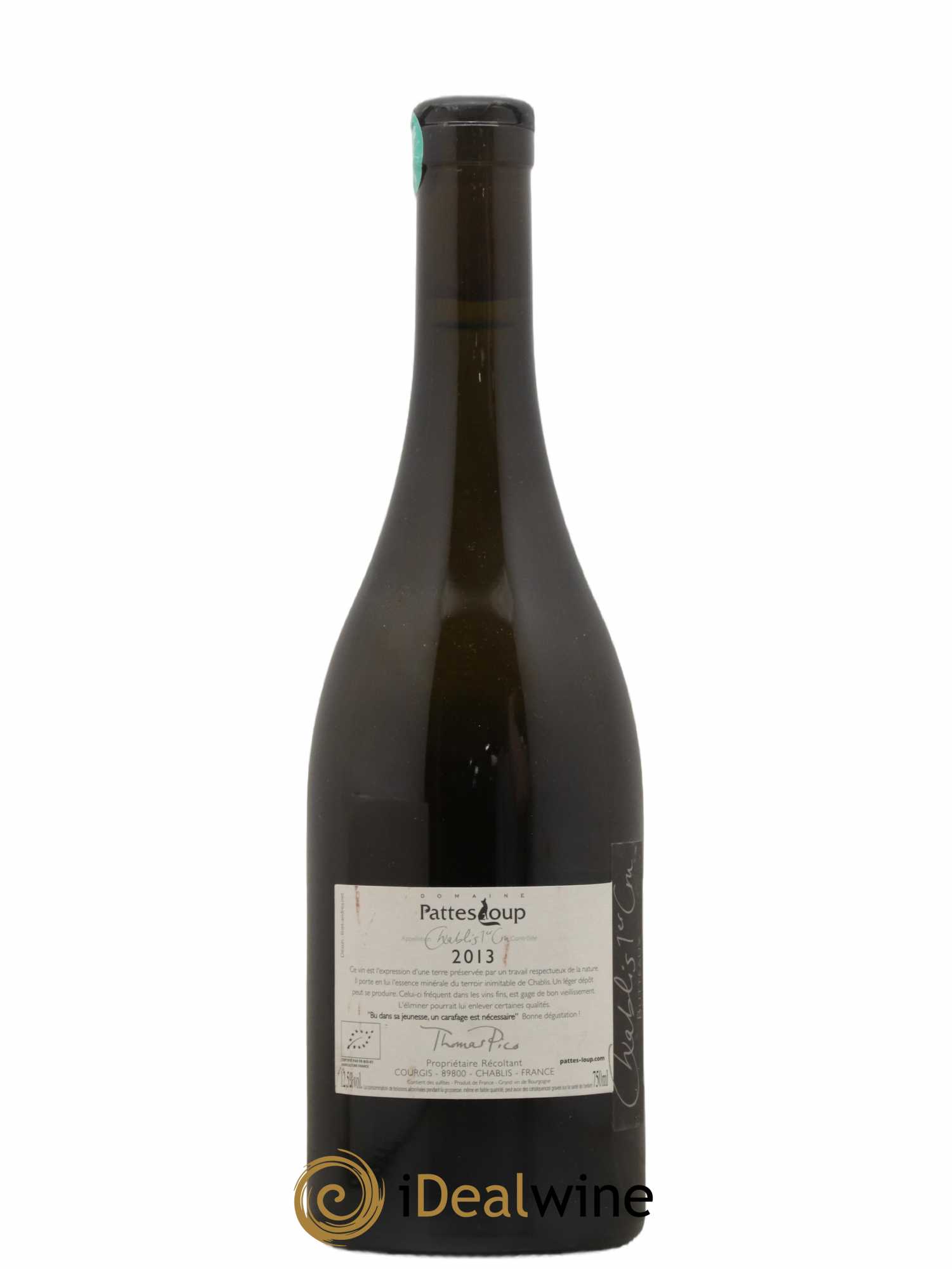Chablis 1er Cru Butteaux Pattes Loup (Domaine) 2013 - Lot de 1 bouteille - 1
