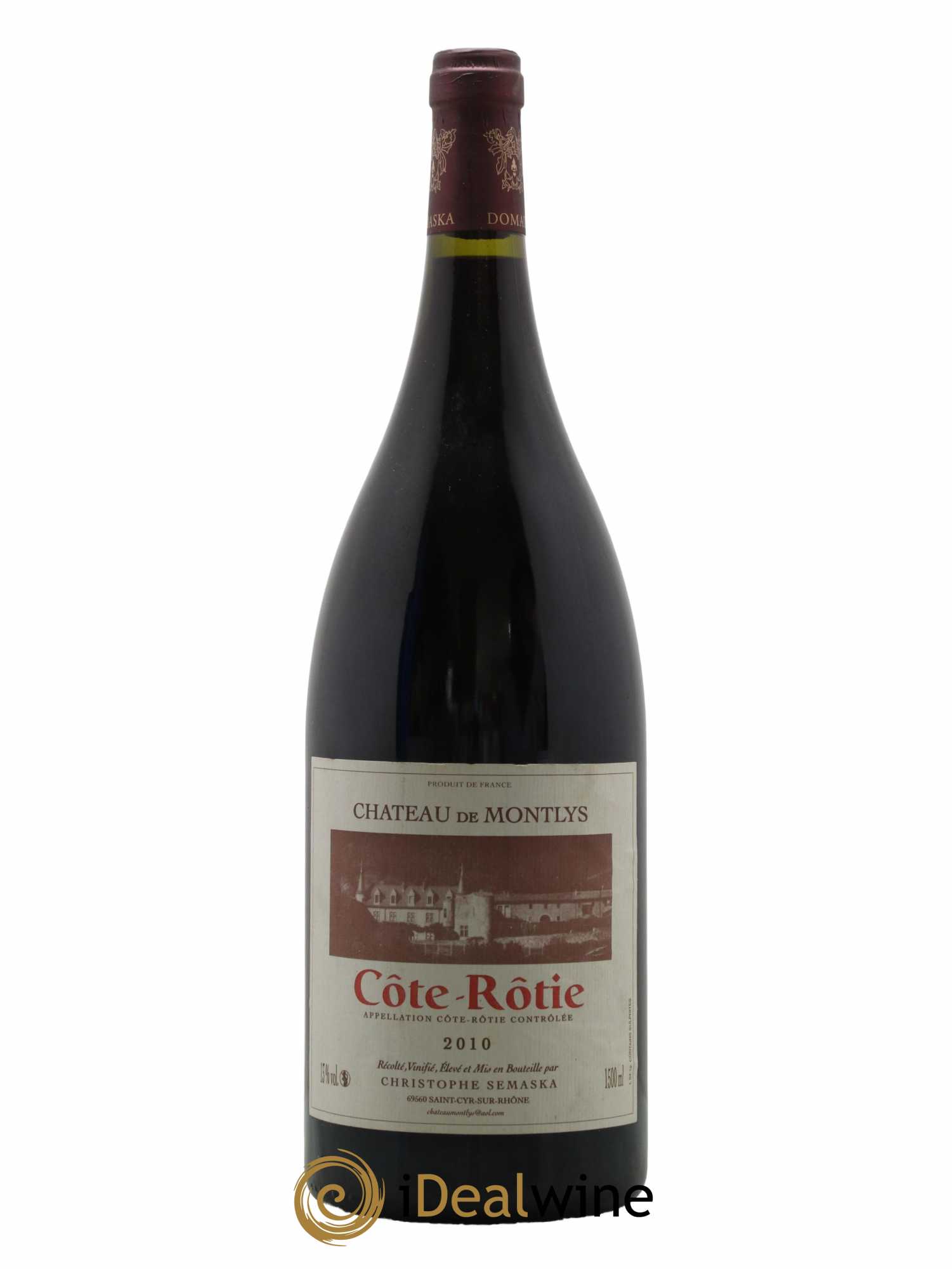 Côte-Rôtie Château de Montlys Christophe Semaska 2010 - Lot de 1 magnum - 0