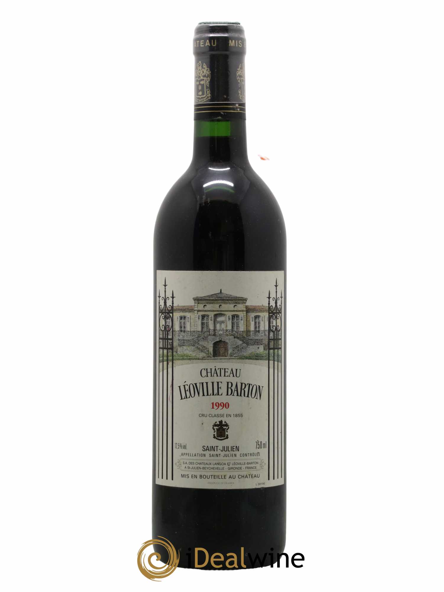 Château Léoville Barton 2ème Grand Cru Classé 1990 - Lot de 1 bouteille - 0