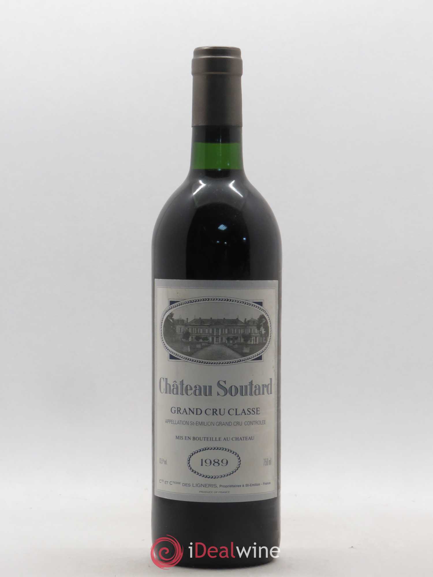 Château Soutard Grand Cru Classé 1989 - Lot de 1 bouteille - 0