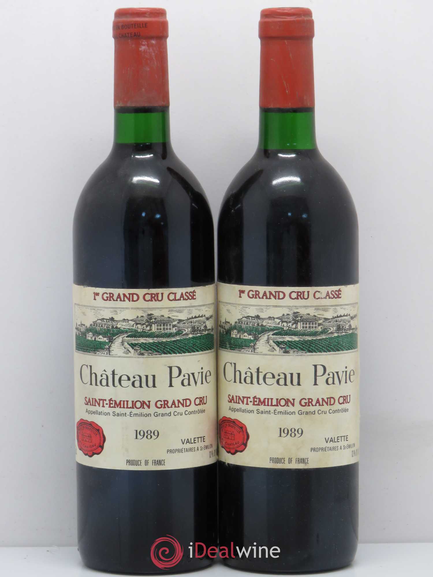 Château Pavie 1er Grand Cru Classé A 1989 - Lot de 2 bouteilles - 0