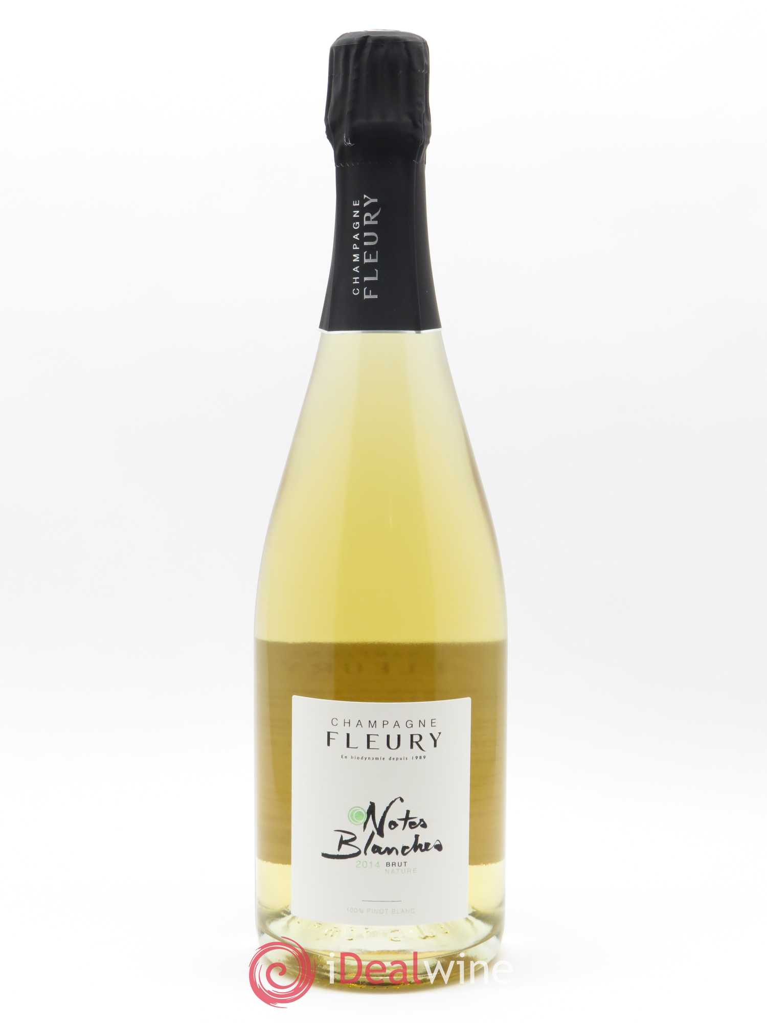 Notes Blanches Brut Nature Fleury 2014 - Lot de 1 bouteille - 0