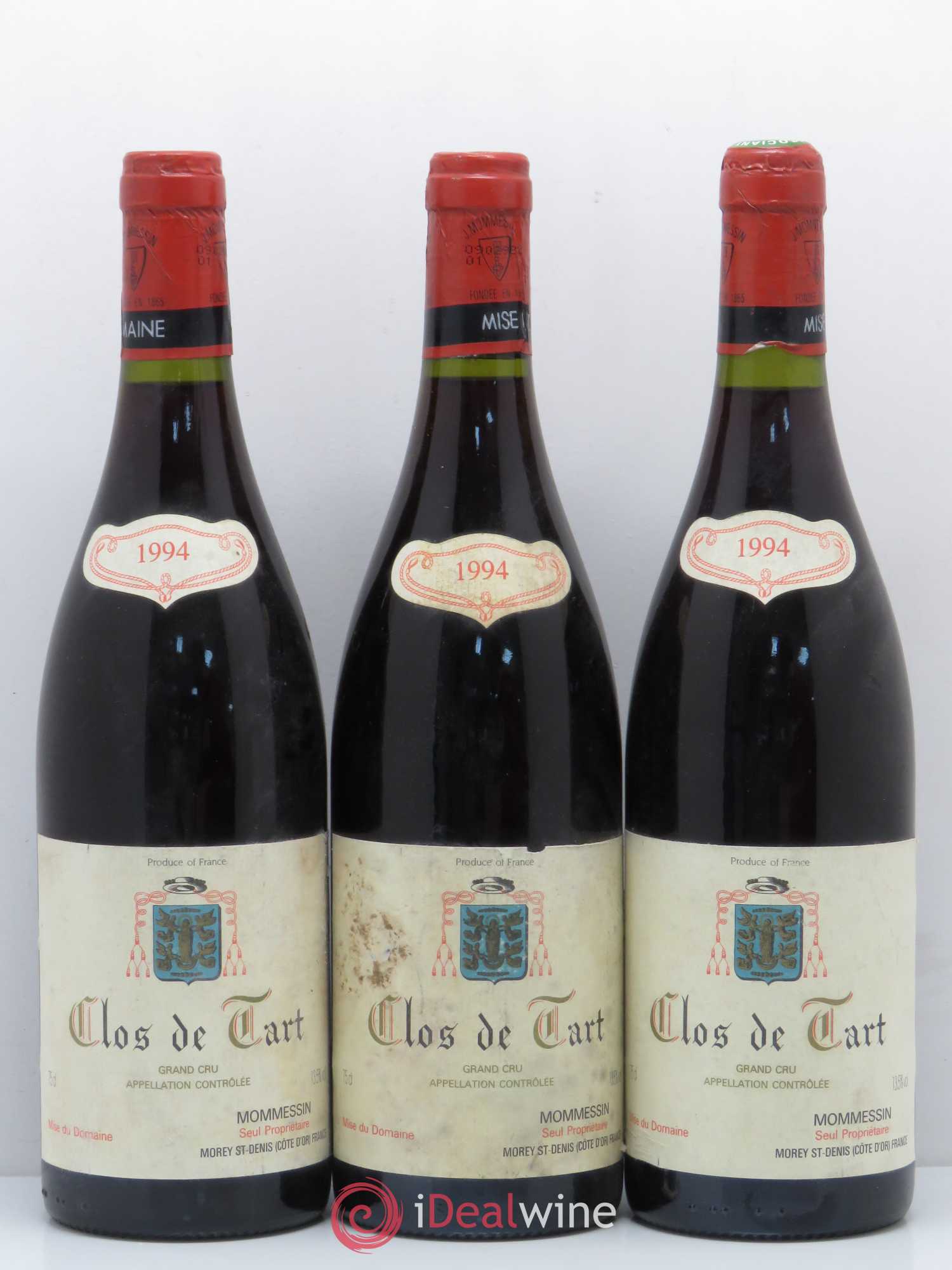 Clos de Tart Grand Cru Clos de Tart 1994 - Lot de 3 bouteilles - 0