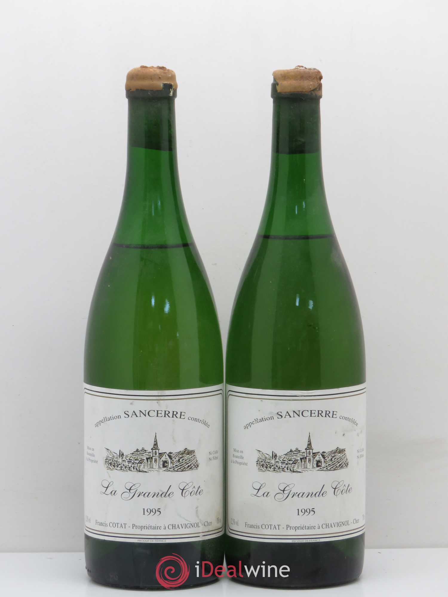 Sancerre La Grande Côte - Francis Cotat 1995 - Posten von 2 Flaschen - 0