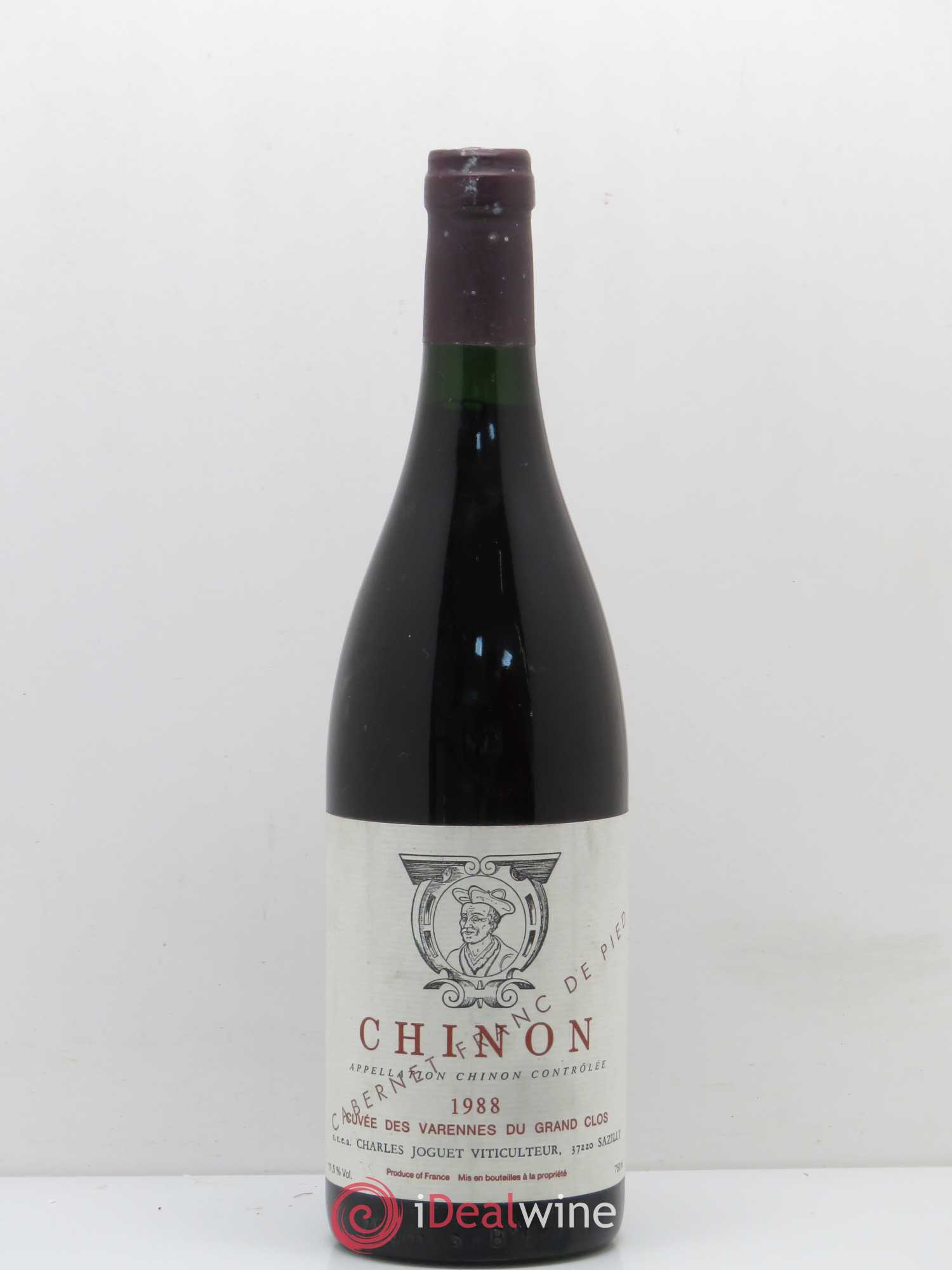 Chinon Les Varennes du Grand Clos Charles Joguet Franc de Pied 1988 - Lot de 1 bouteille - 0
