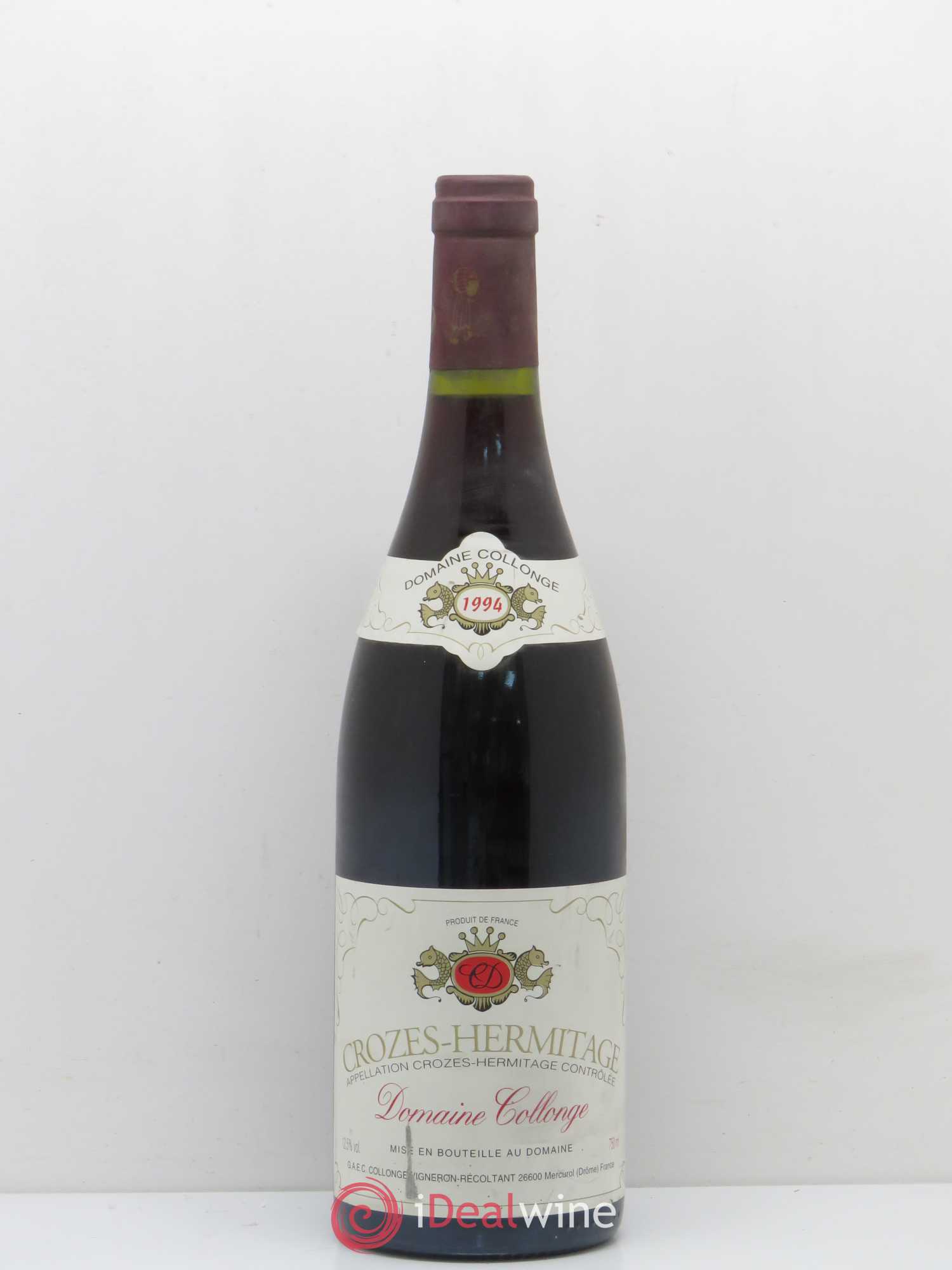Crozes-Hermitage Domaine Collonge (sans prix de réserve) 1994 - Posten von 1 Flasche - 0