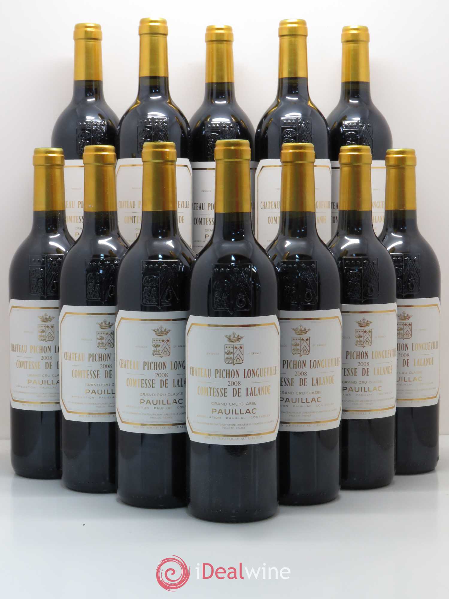 Château Pichon Longueville Comtesse de Lalande 2ème Grand Cru Classé 2008 - Lot de 12 bouteilles - 0