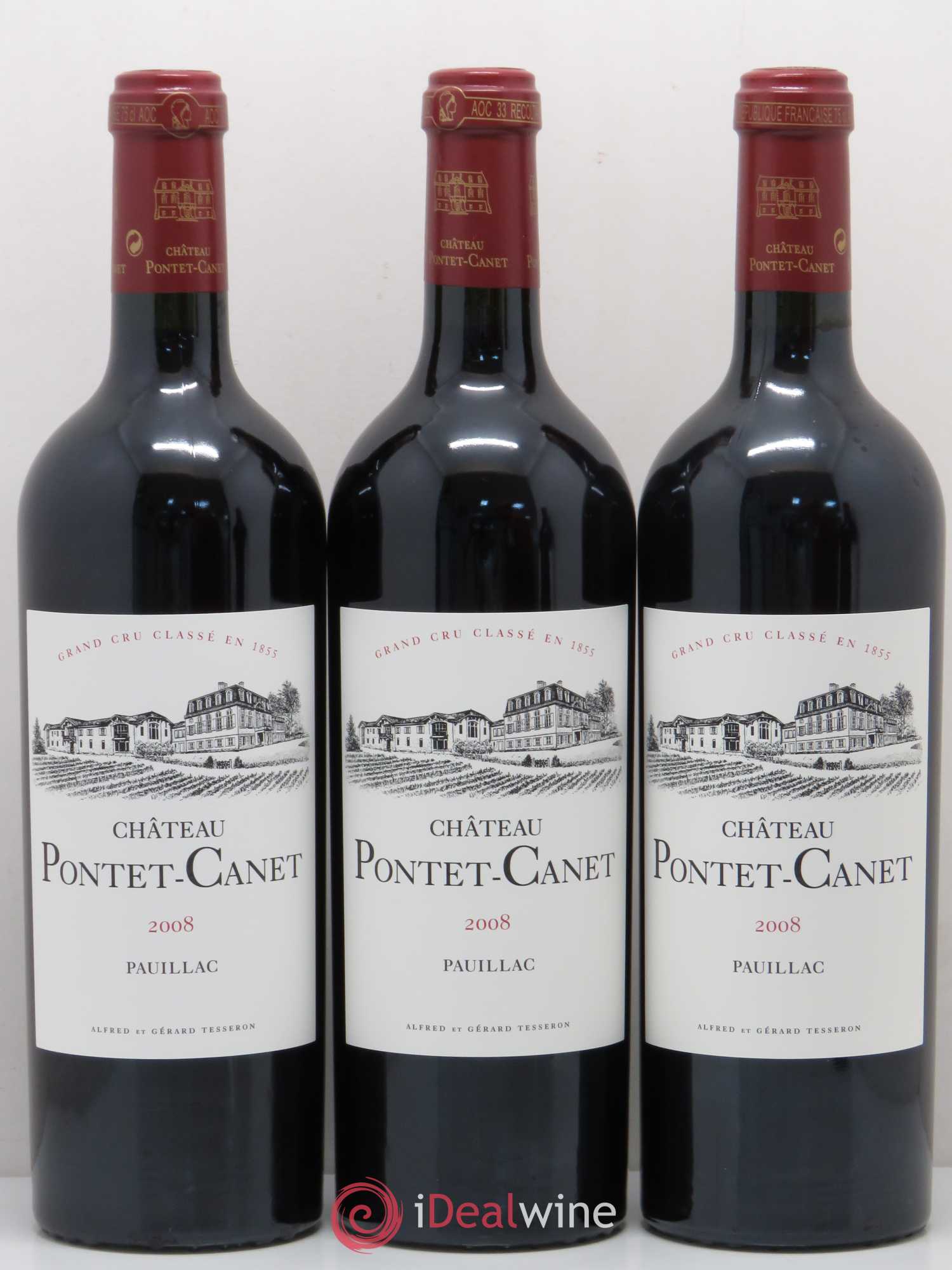 Château Pontet Canet 5ème Grand Cru Classé 2008 - Lot de 12 bouteilles - 2