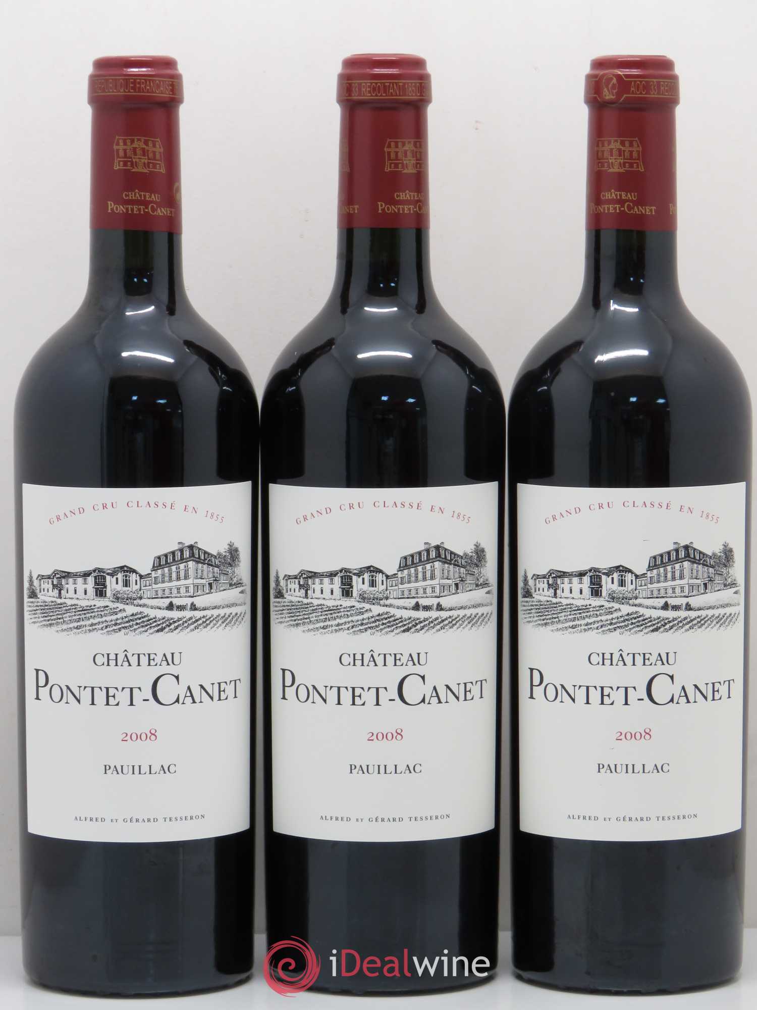 Château Pontet Canet 5ème Grand Cru Classé 2008 - Lot de 12 bouteilles - 3