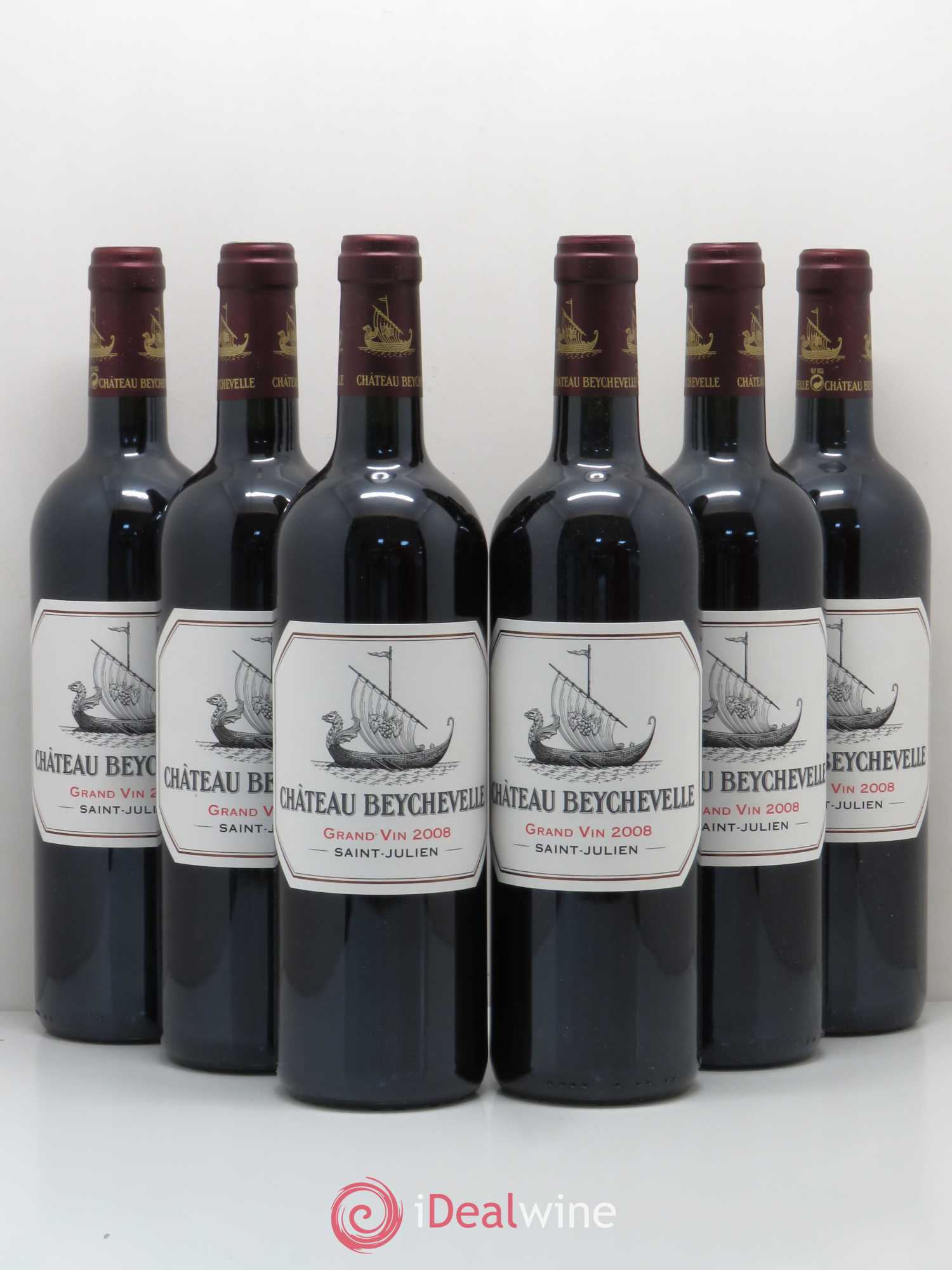 Château Beychevelle 4ème Grand Cru Classé 2008 - Lot de 6 bouteilles - 0