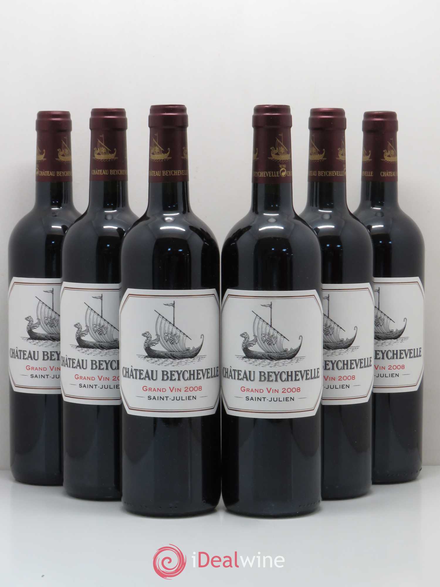 Château Beychevelle 4ème Grand Cru Classé 2008 - Lot de 6 bouteilles - 0