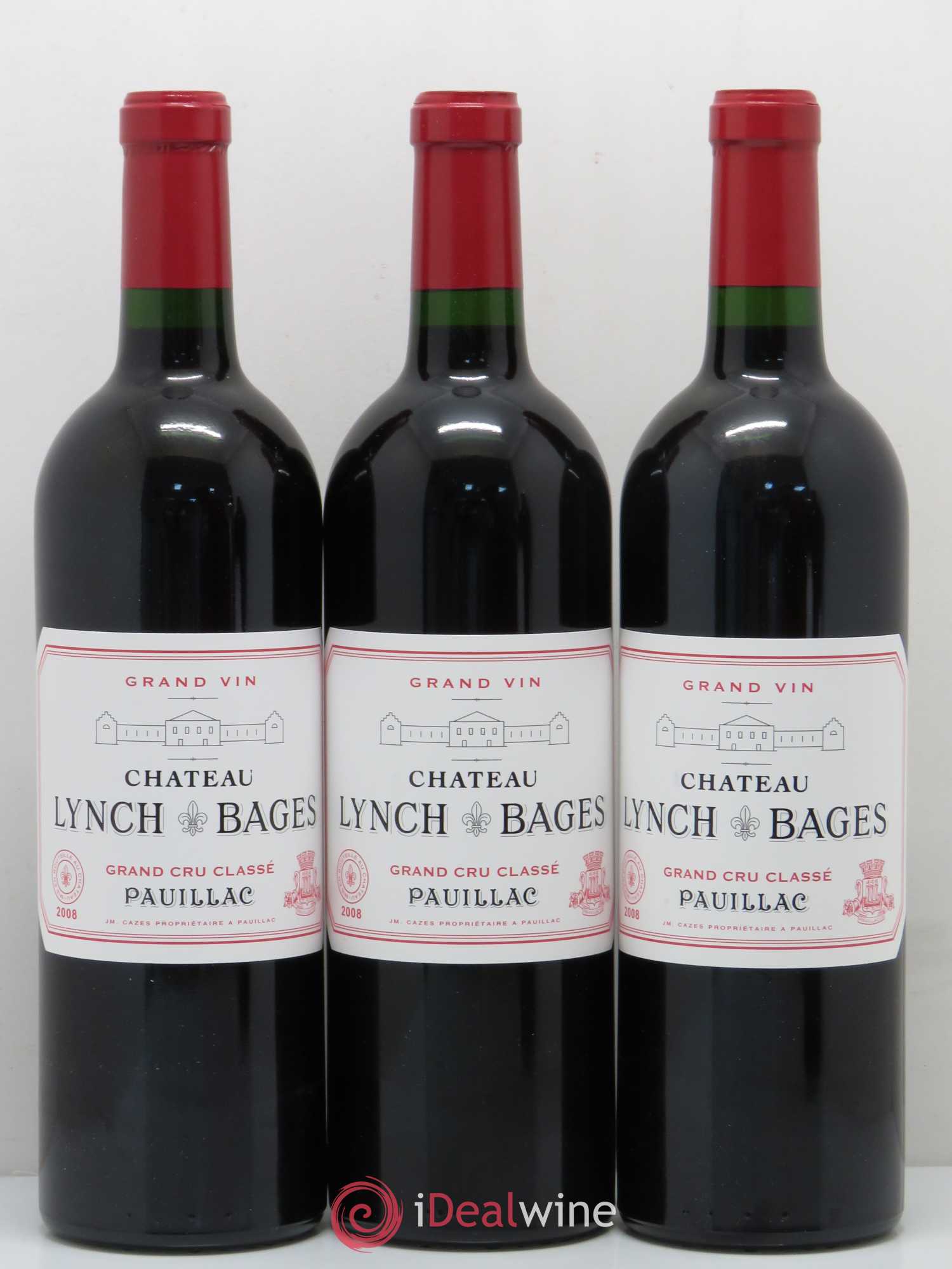Château Lynch Bages 5ème Grand Cru Classé 2008 - Lot de 12 bouteilles - 1