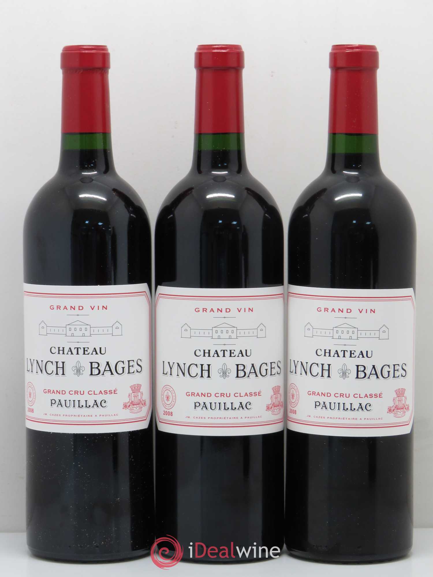 Château Lynch Bages 5ème Grand Cru Classé 2008 - Lot de 12 bouteilles - 1