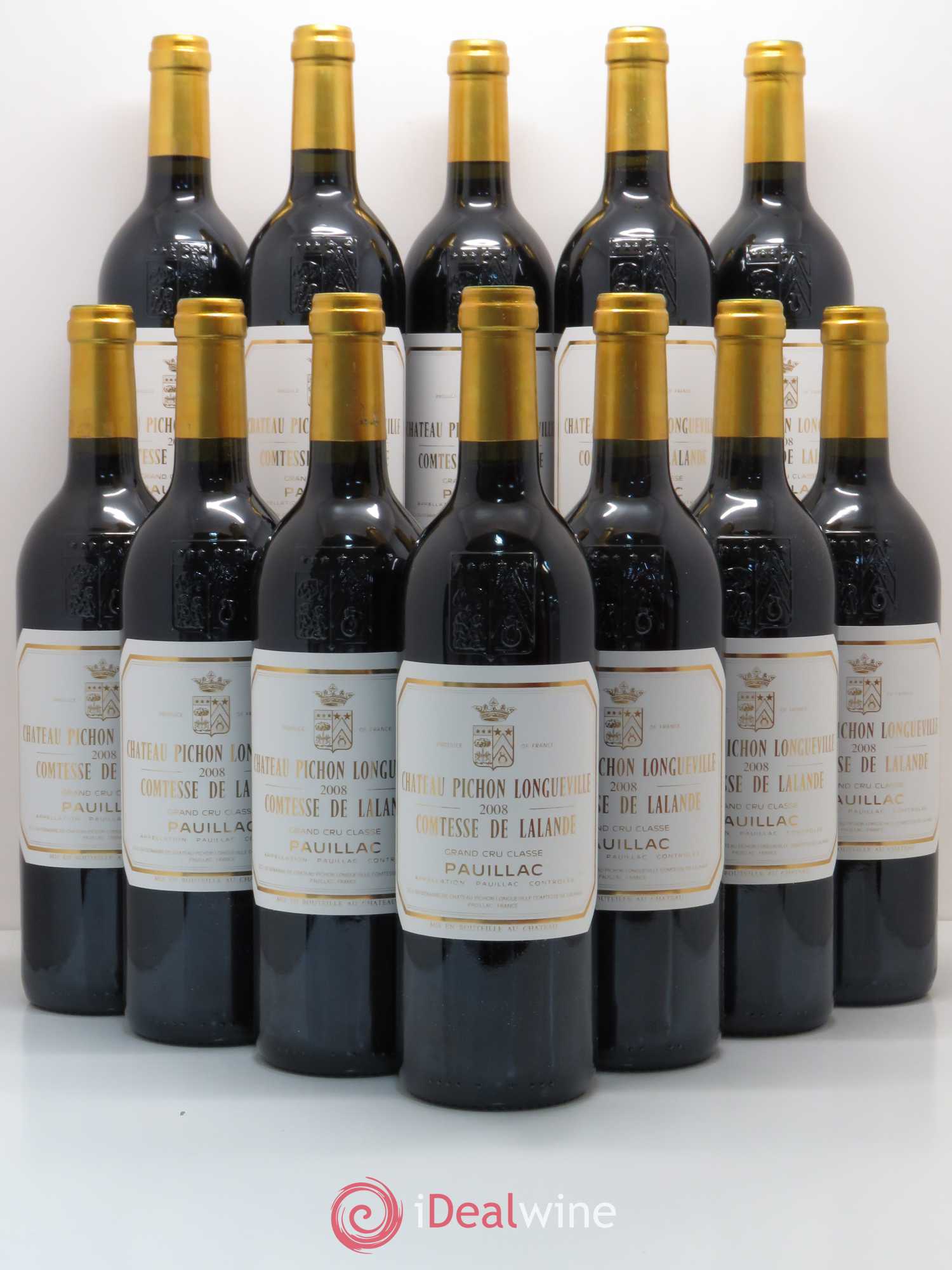 Château Pichon Longueville Comtesse de Lalande 2ème Grand Cru Classé 2008 - Lot de 12 bouteilles - 0