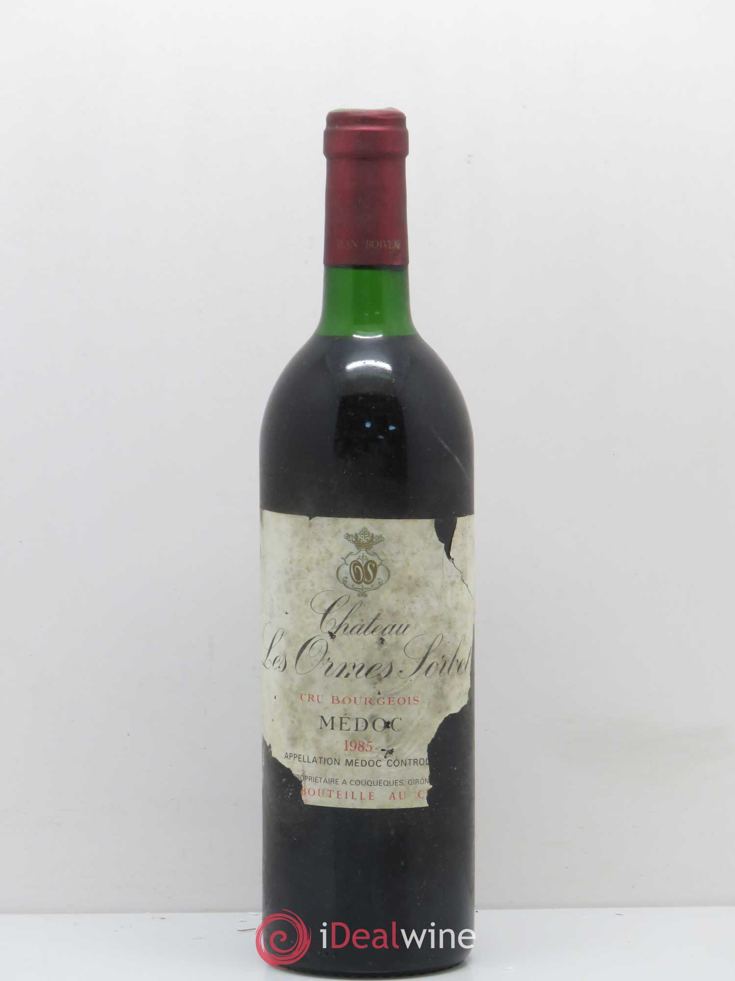 Château les Ormes Sorbet Cru Bourgeois 1985 - Lot de 1 bouteille - 0
