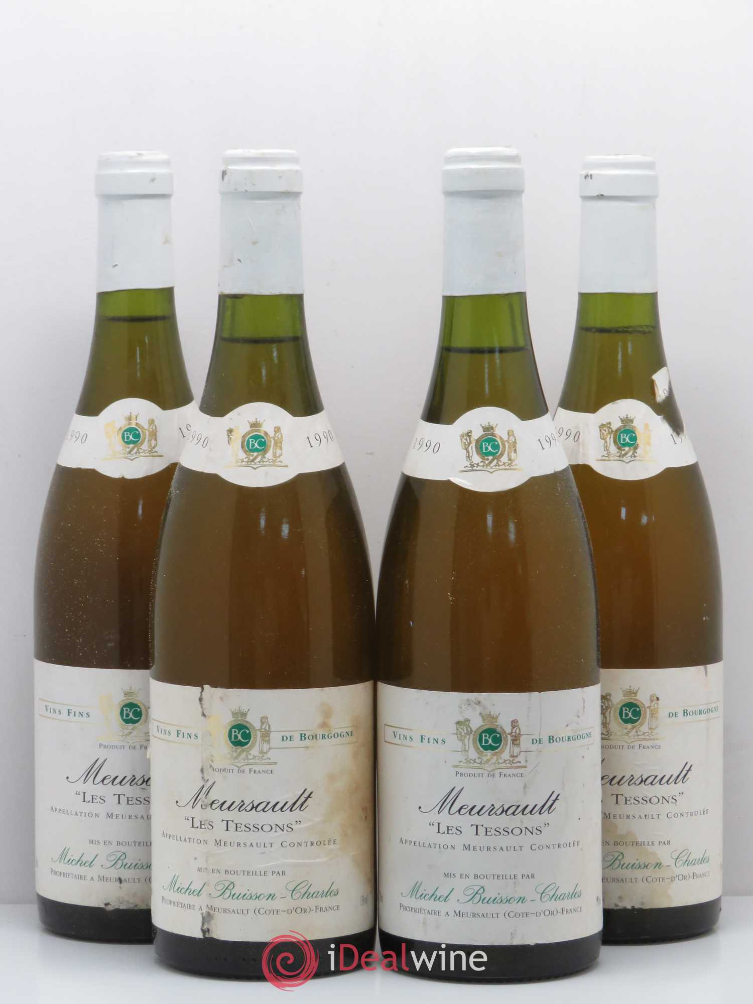 Meursault Les Tessons Michel Buisson-Charles 1990 - Posten von 4 Flaschen - 0