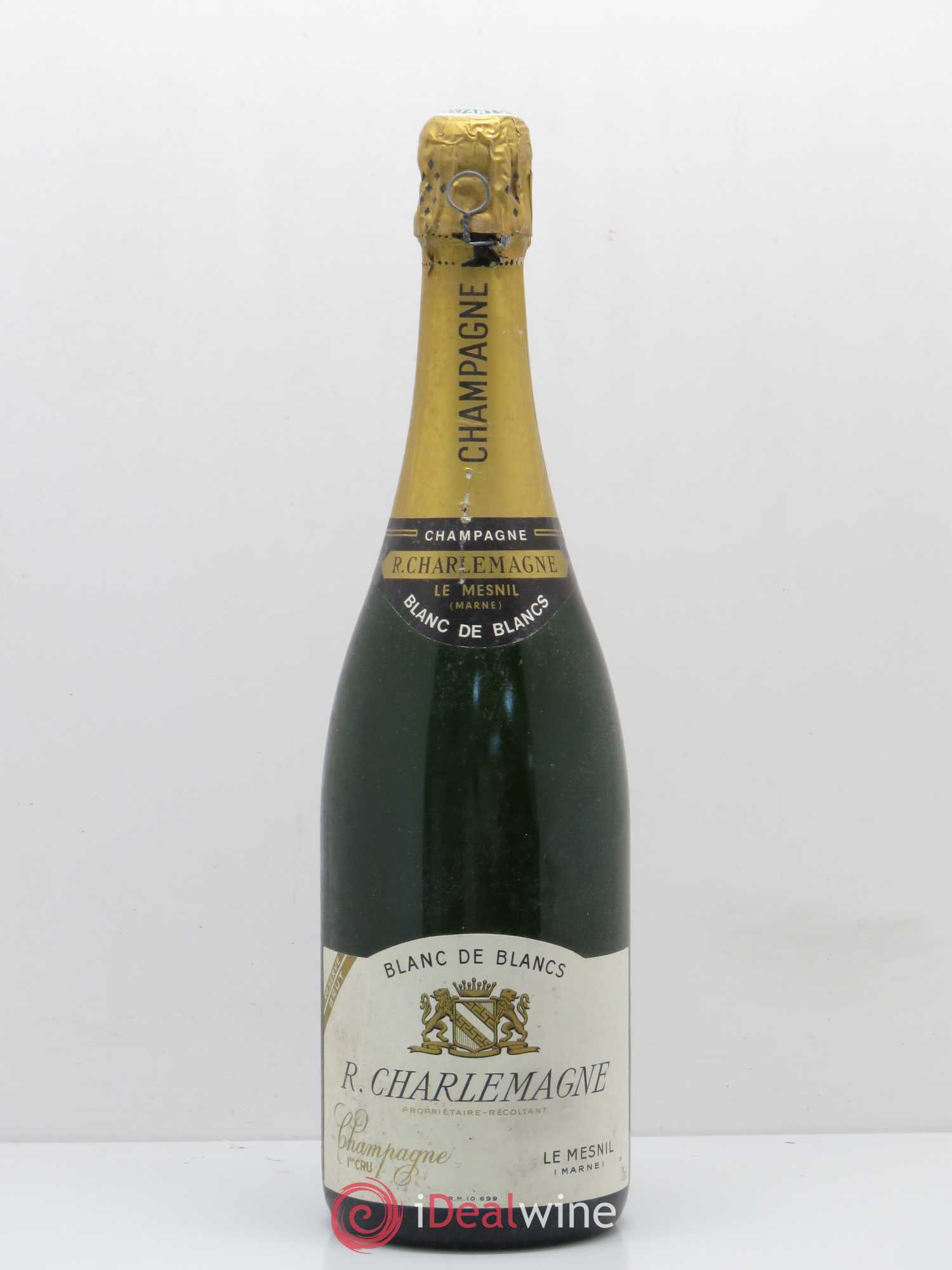 Champagne R.Charlemagne Blanc de Blancs - Lot de 1 bouteille - 0
