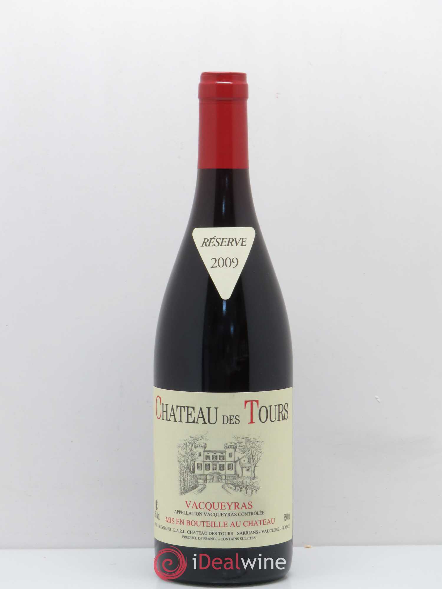 Vacqueyras Château des Tours Emmanuel Reynaud 2009 - Lot de 1 bouteille - 0