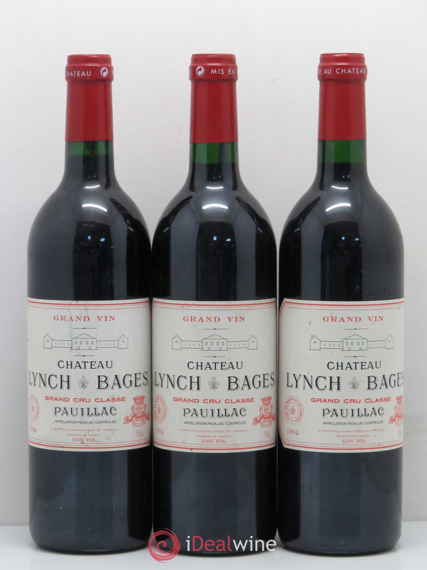 Château Lynch Bages 5ème Grand Cru Classé 1994 - Lot de 6 bouteilles - 2