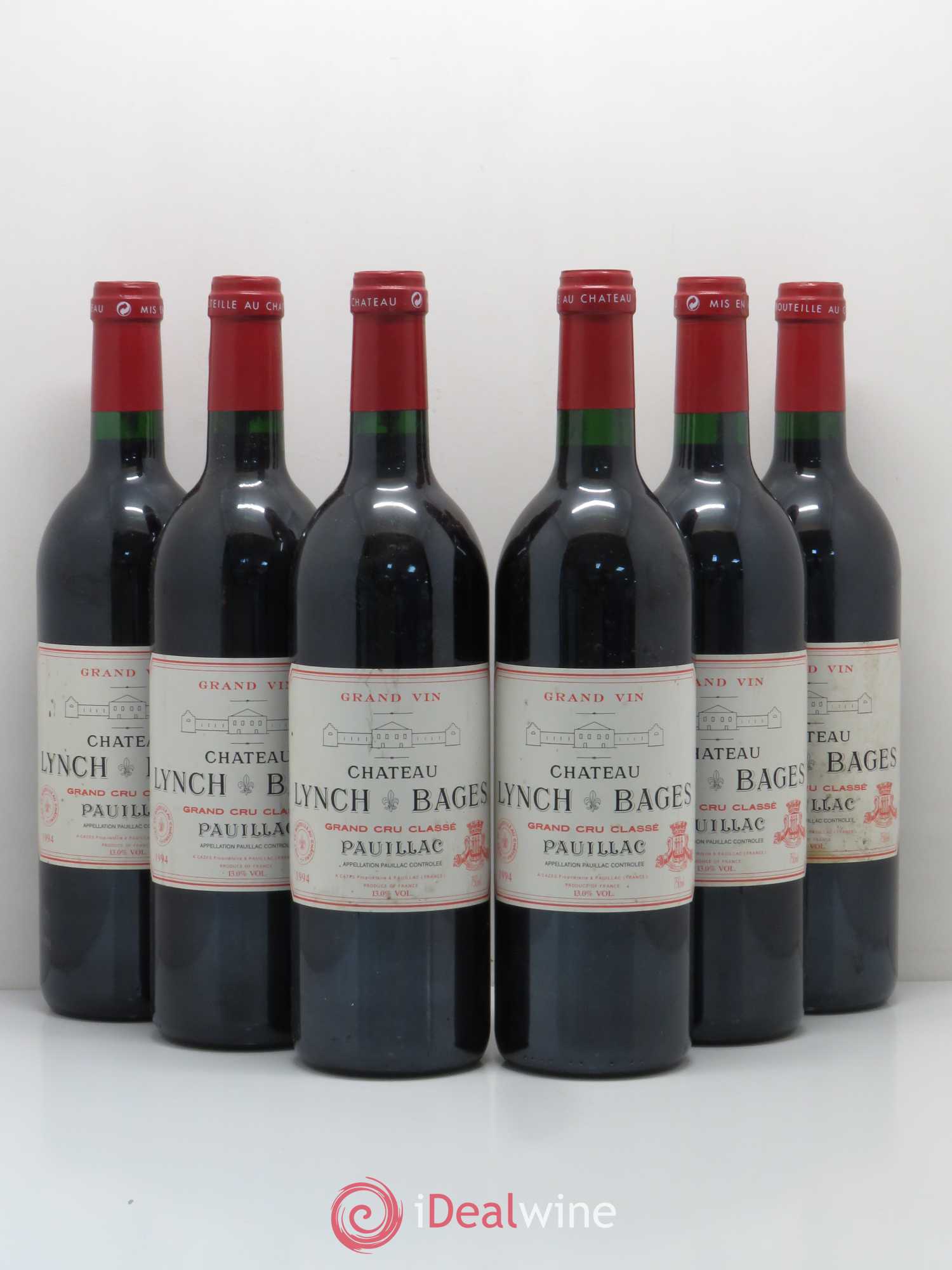Château Lynch Bages 5ème Grand Cru Classé 1994 - Lot de 6 bouteilles - 0