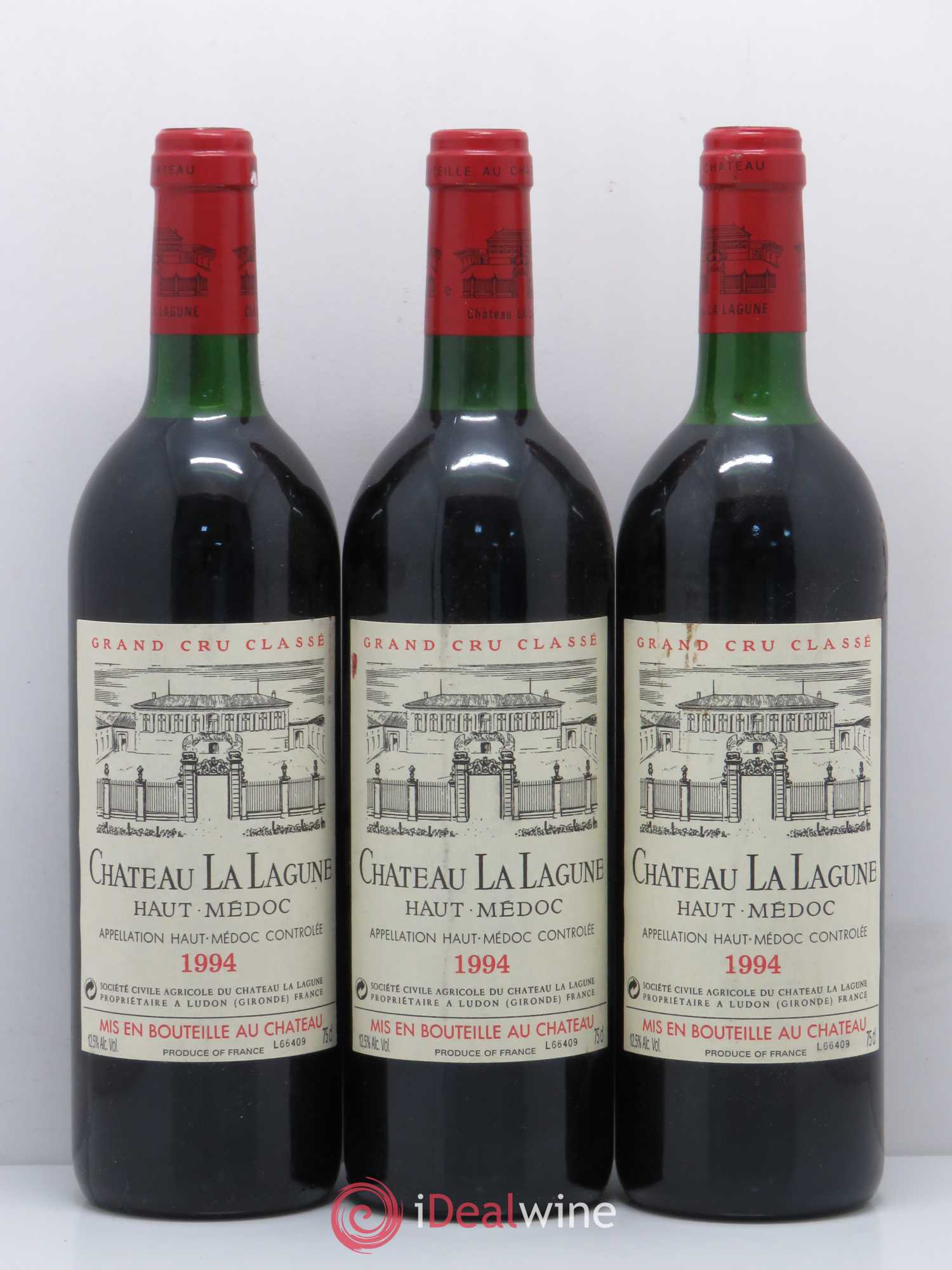 Château la Lagune 3ème Grand Cru Classé 1994 - Lot de 3 bouteilles - 0